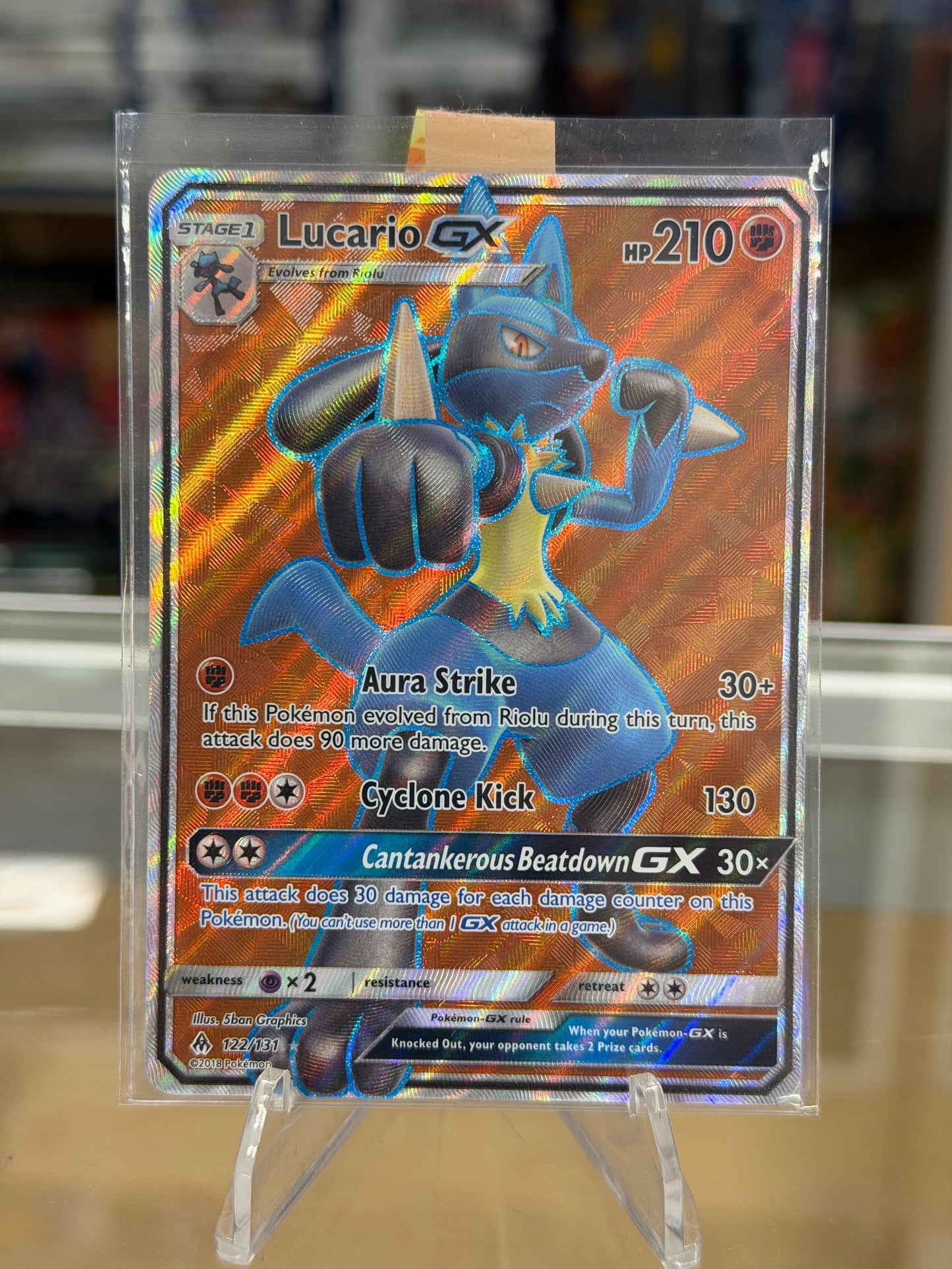 Lucario GX (Full Art) - SM - Forbidden Light NM
