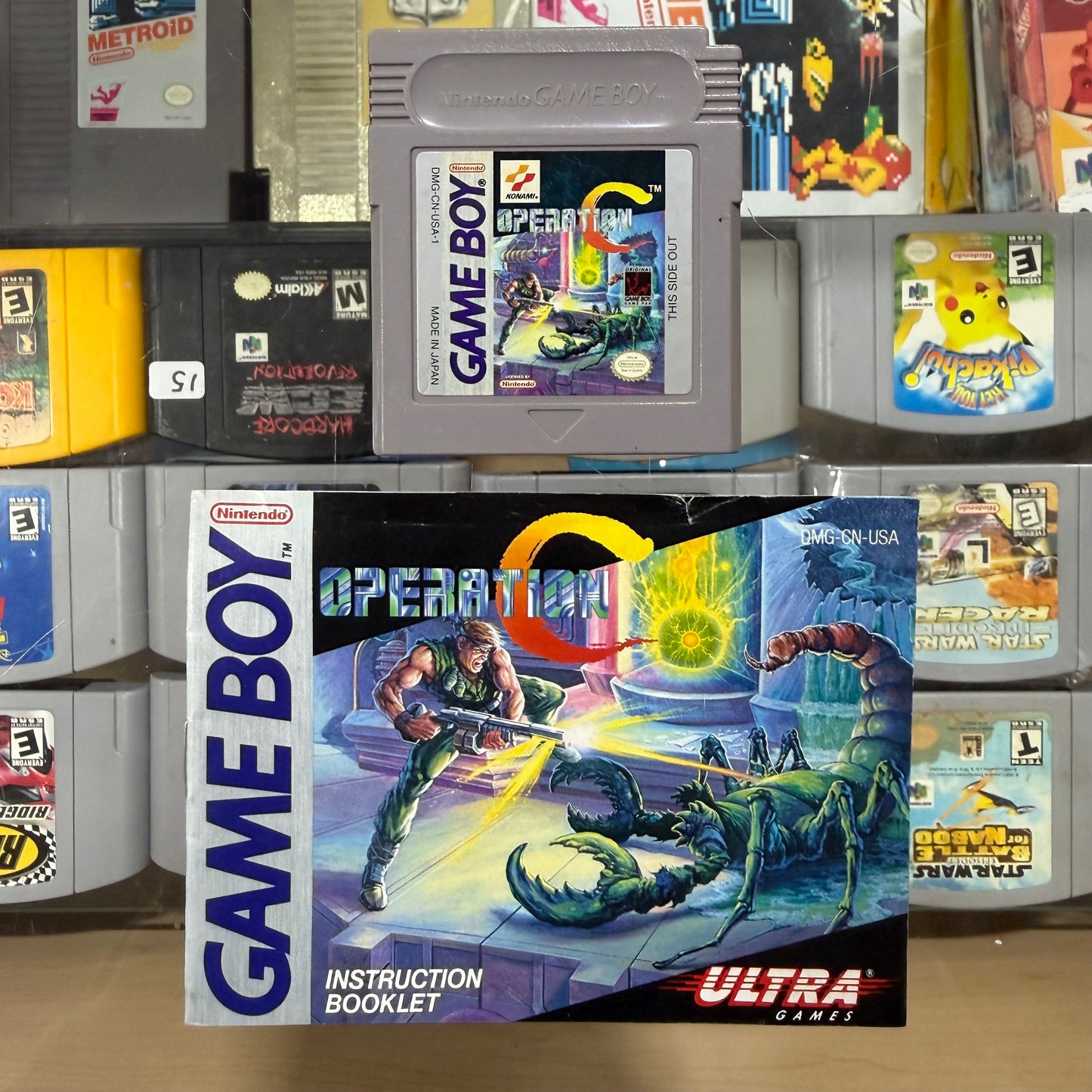Operation C GameBoy with Manual