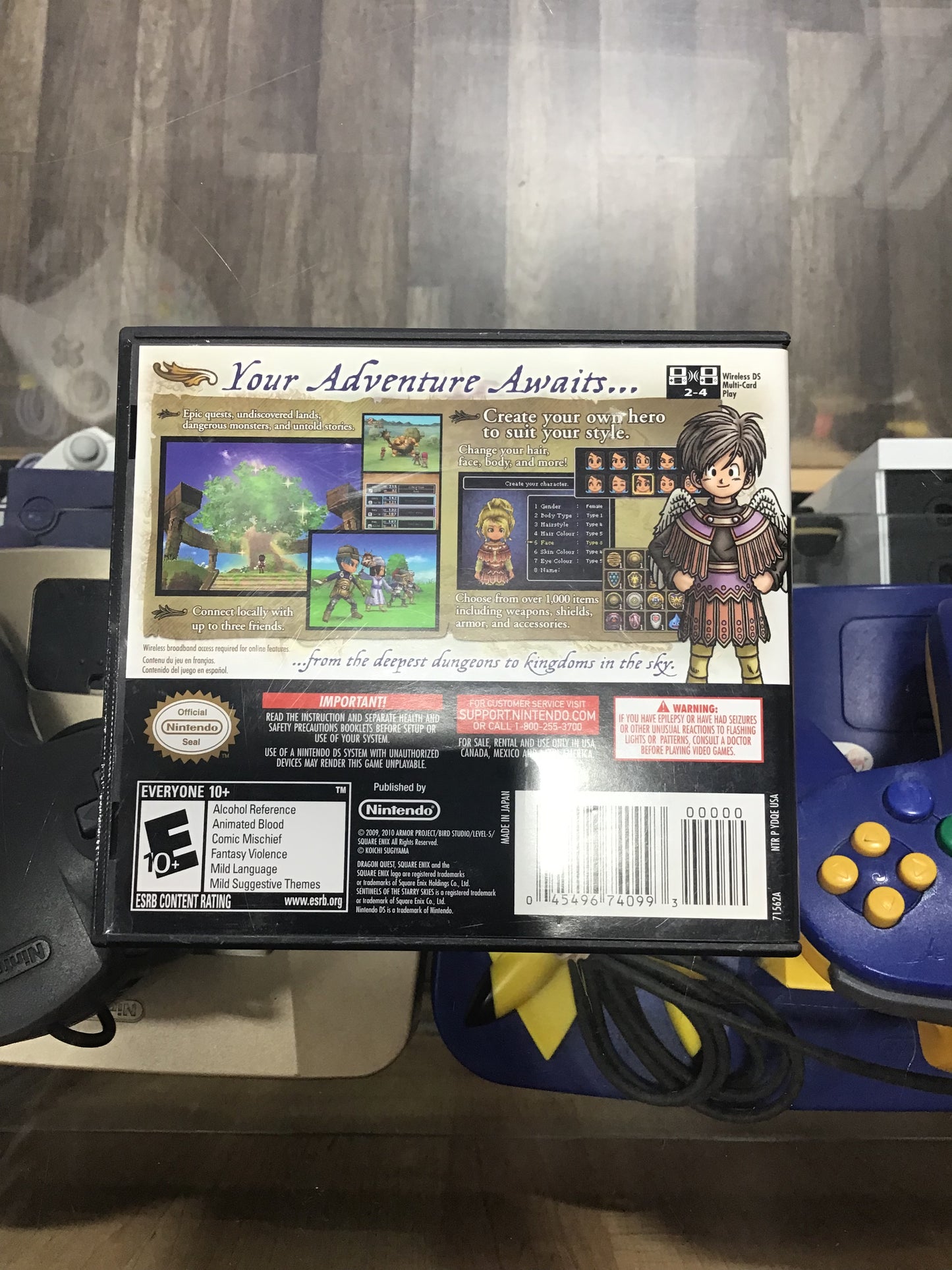 Dragon Quest IX Sentinels of the Starry Skies Nintendo DS Case and Manual ONLY