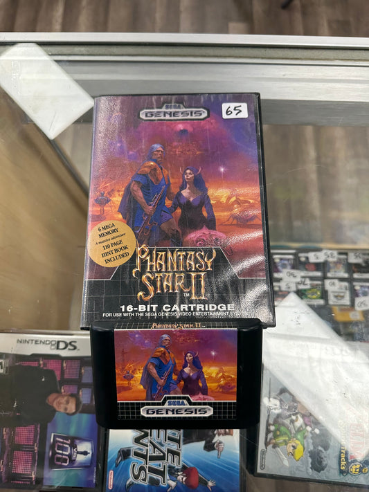 Phantasy Star 2 Sega Genesis No Manual Case and Game