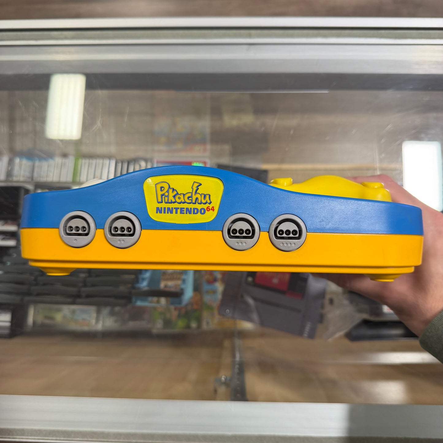 Pikachu Blue Console JP Nintendo 64 (Region Free) (cables controller included)