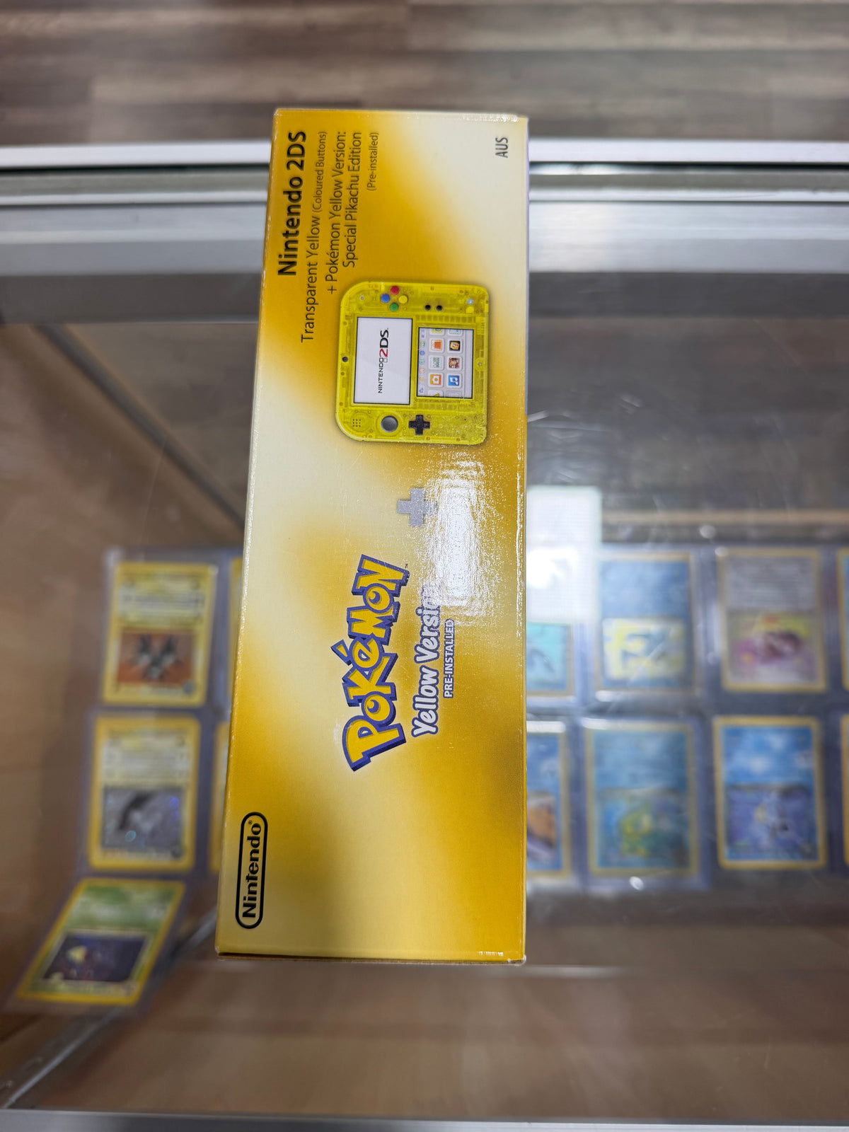 Nintendo 2DS System Pokemon Yellow Edition PAL Nintendo 3DS - Unused Stickers and Acrylic Protector