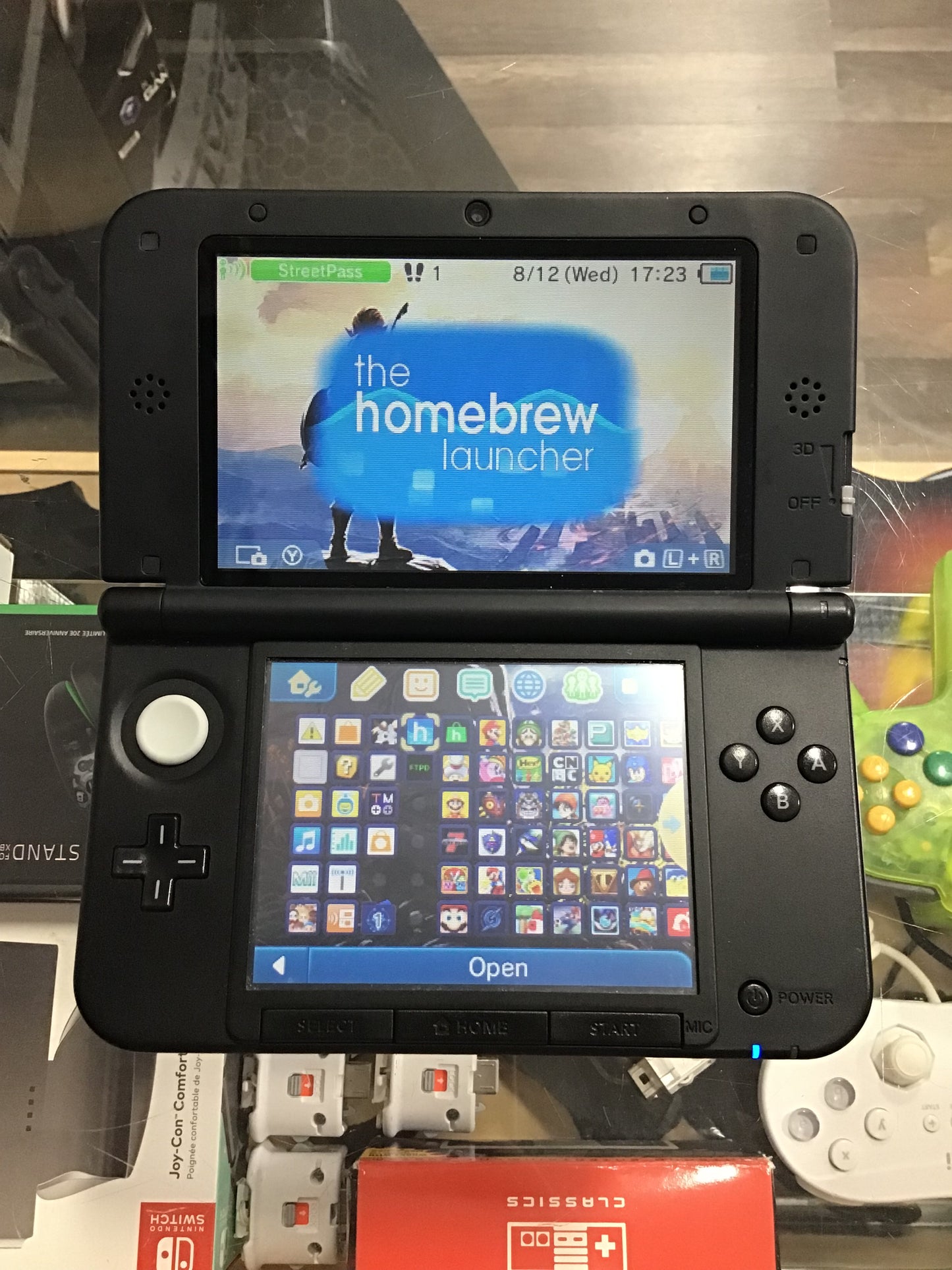 Custom Nintendo 3DS XL Handheld System w/ Charger [(Has Digital Games)(Custom Reshell)] 512GB