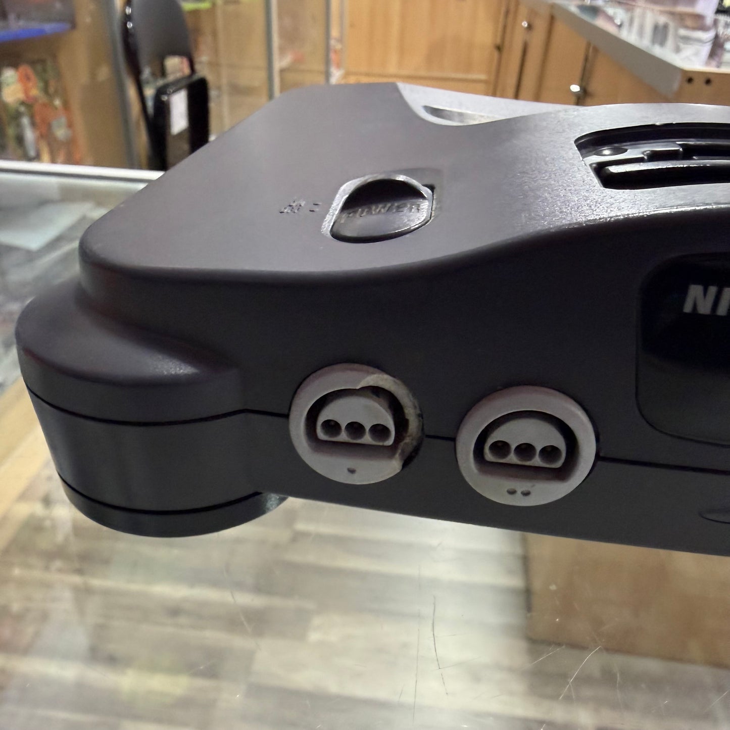Nintendo 64 System with Wires and One Controller