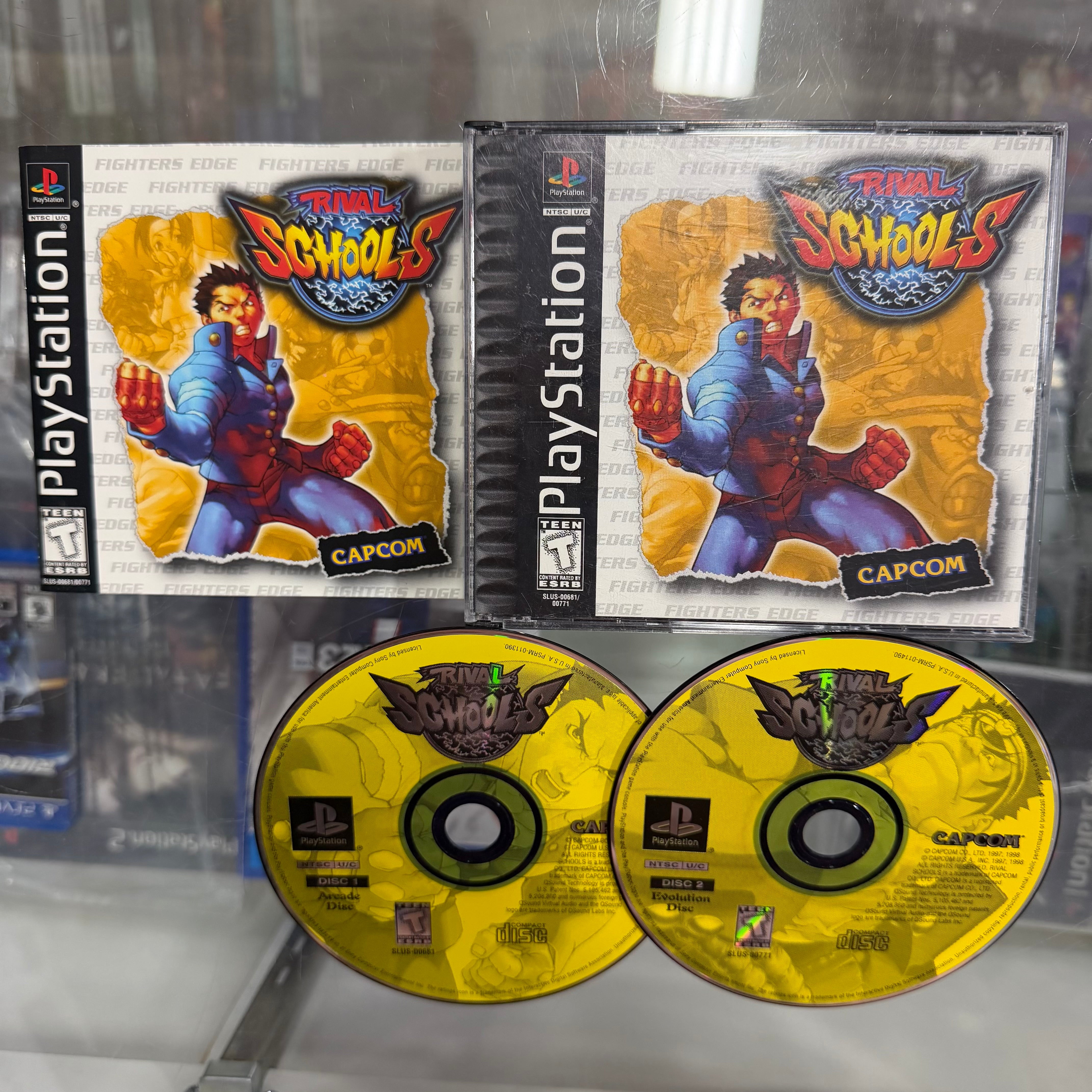 Rival Schools Playstation 1 buttondelight