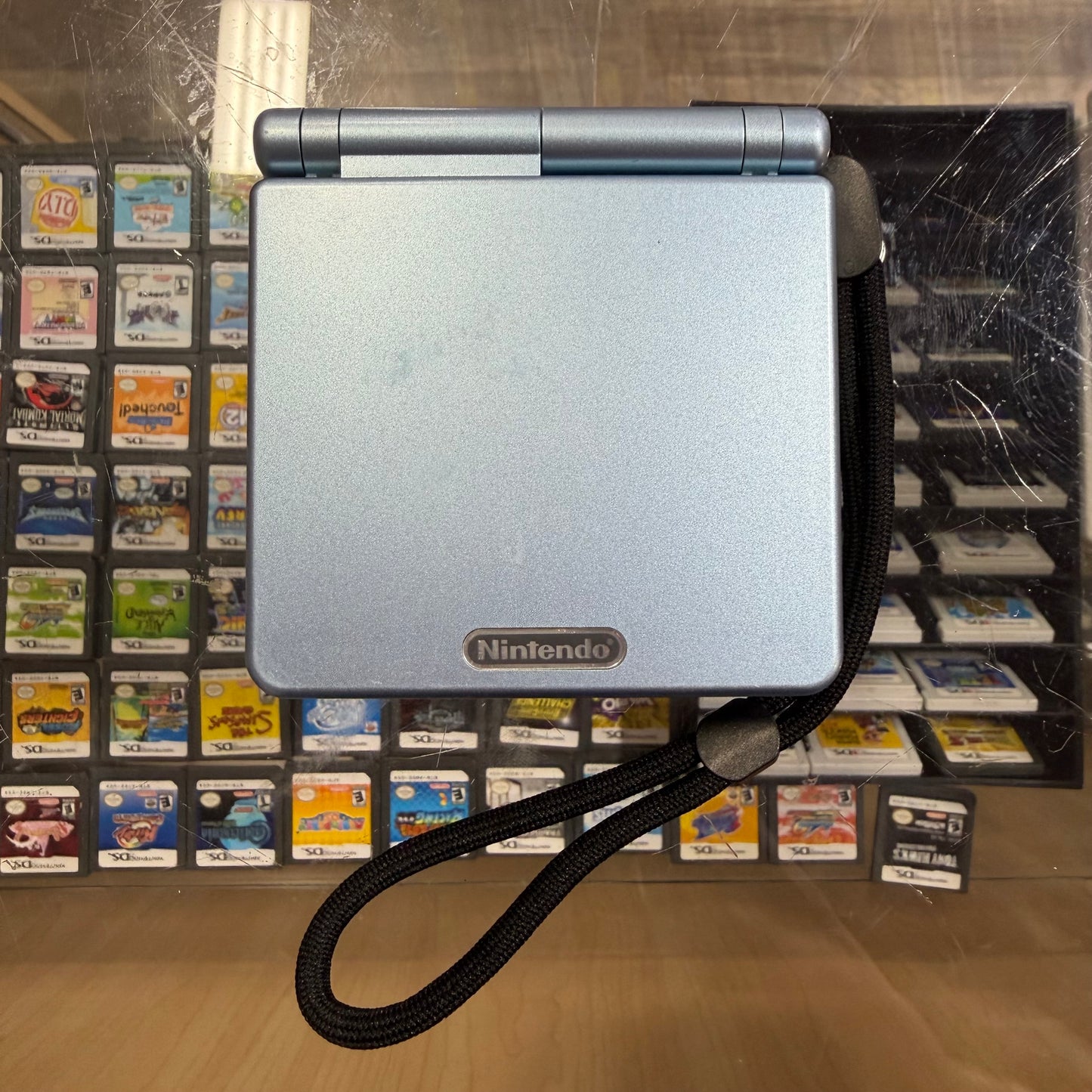Pearl Blue Gameboy Advance SP System (Charger included)
