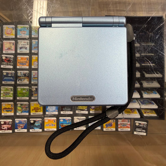 Pearl Blue Gameboy Advance SP System (Charger included)