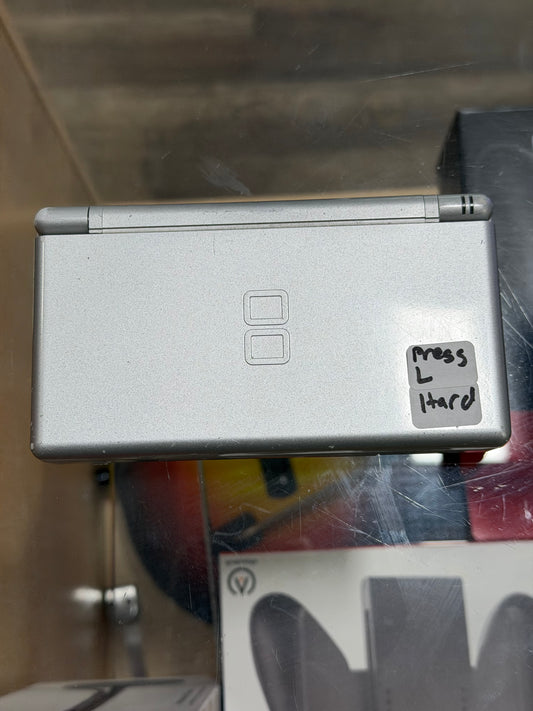 Silver Nintendo DS Lite with Charger