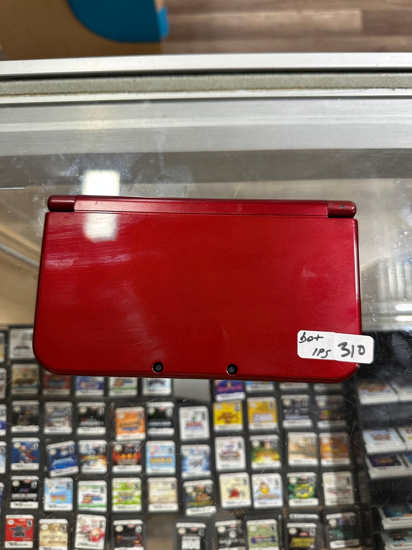 “New” Nintendo 3DS LL XL Red - US Region Changed - Bottom IPS