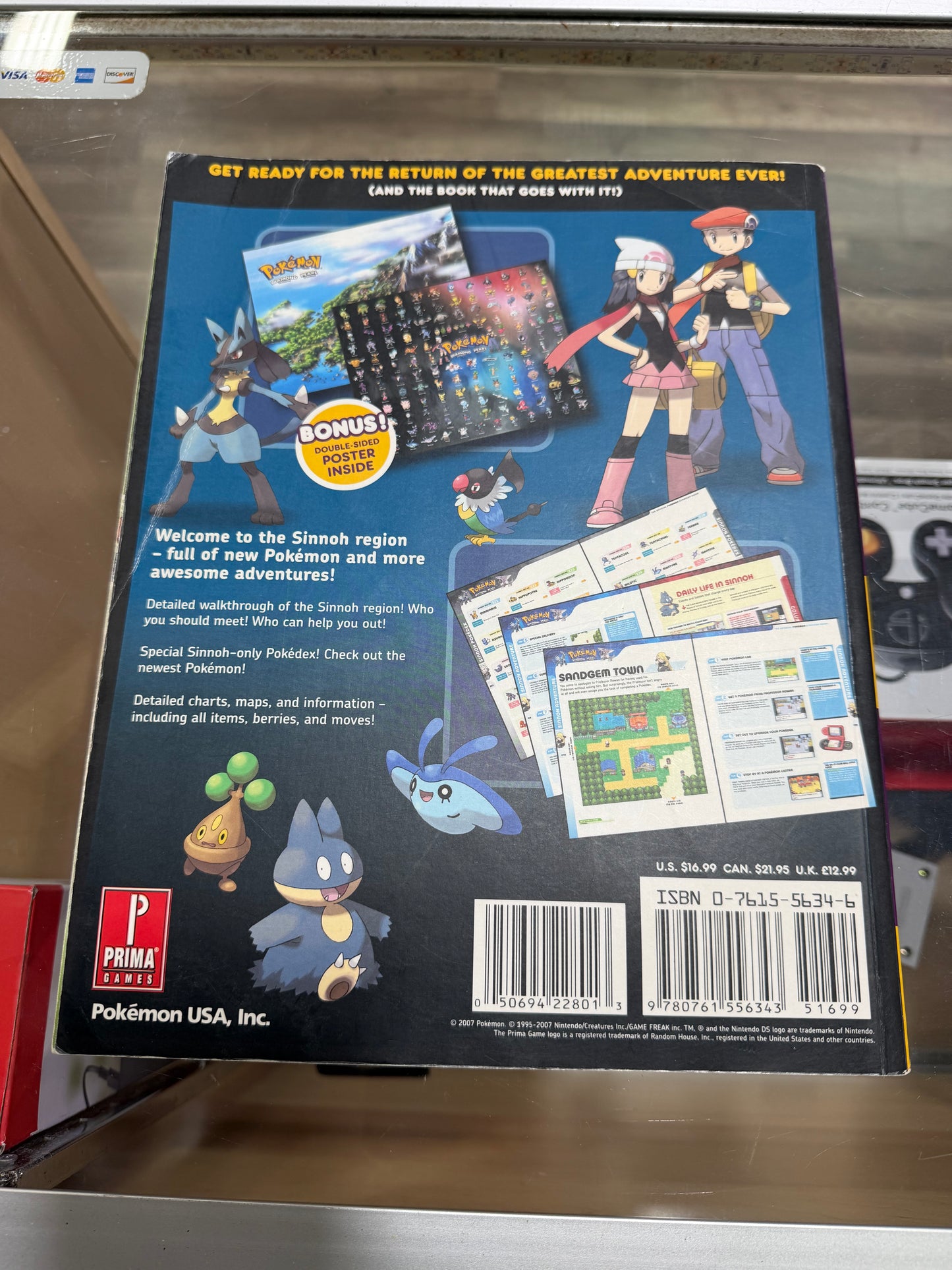 Pokemon Diamond and Pearl Vol. 1 Prima Official Game Guide No Poster