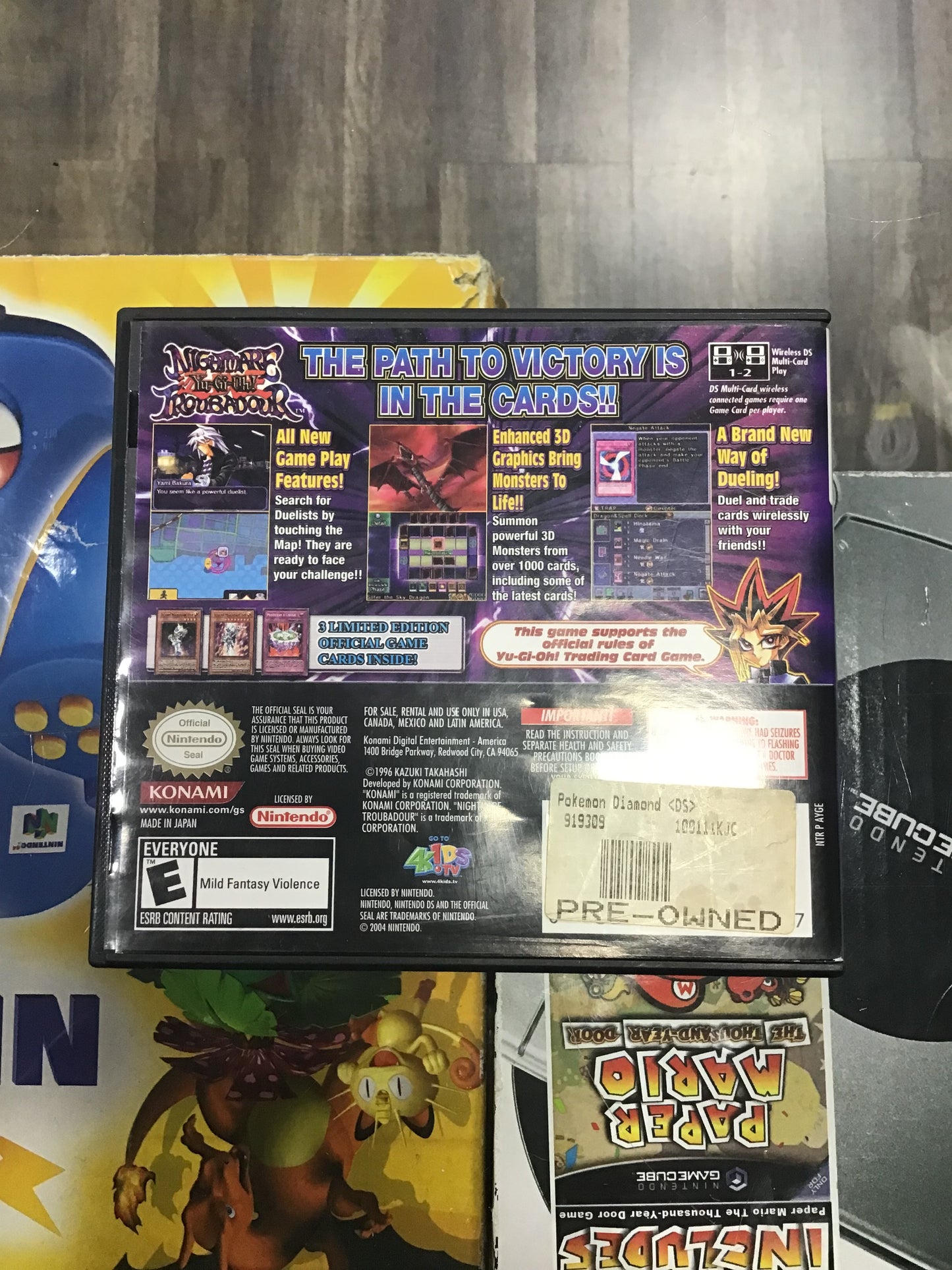 Yu-Gi-Oh Nightmare Troubadour Nintendo DS Case and Manual ONLY