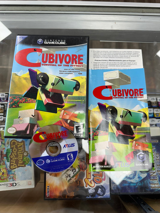 Cubivore Nintendo GameCube CIB Nice Disc