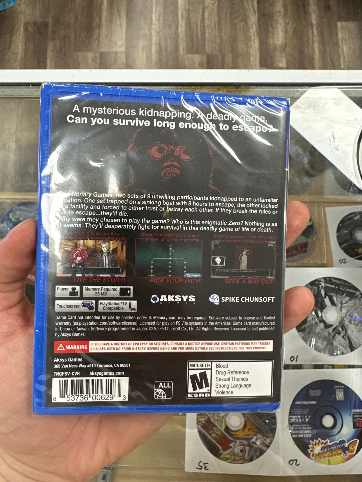 NEW Zero Escape The Nonary Games Playstation Vita sealed