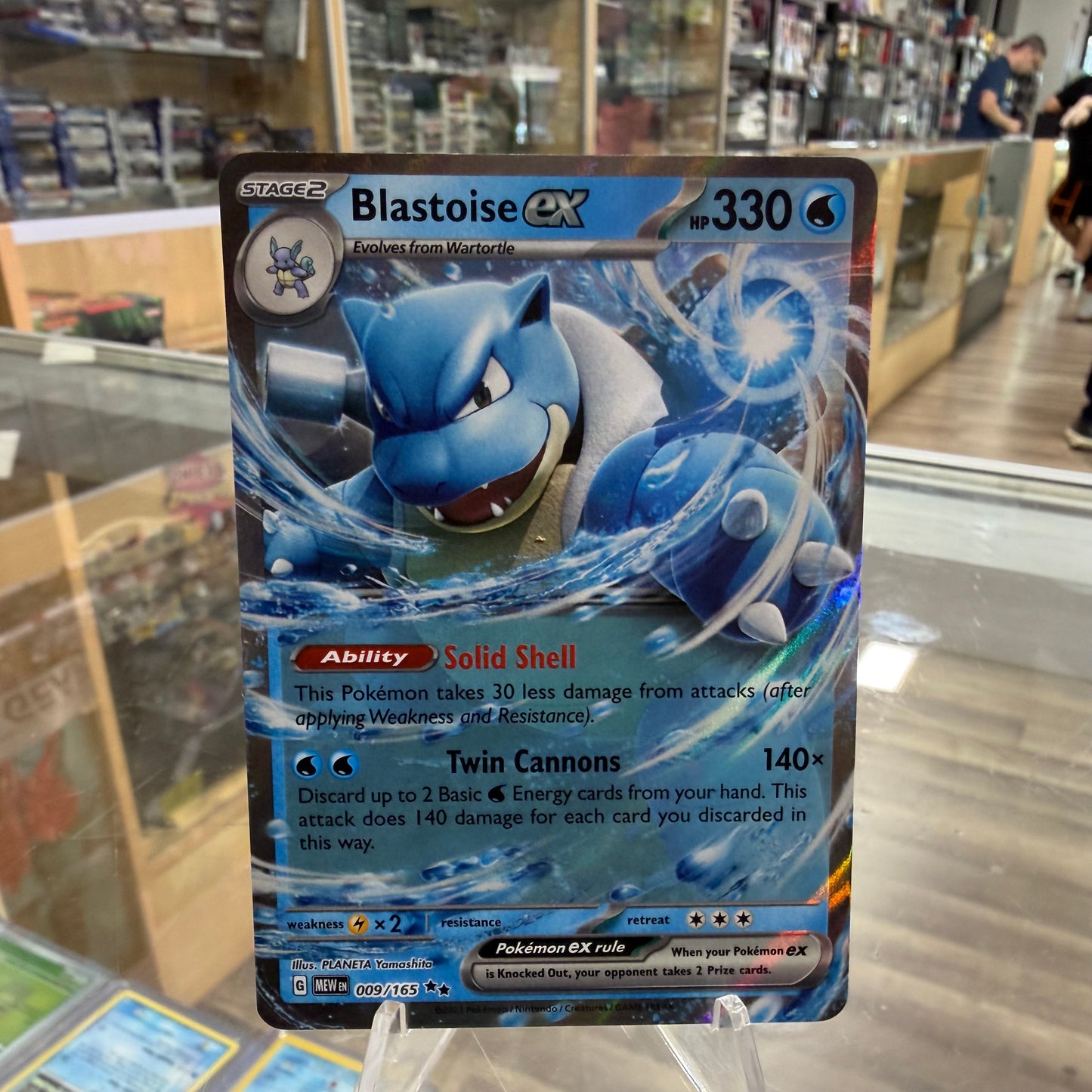 Blastoise ex - 009/165 - SV: Scarlet & Violet 151 (MEW) (NM)
