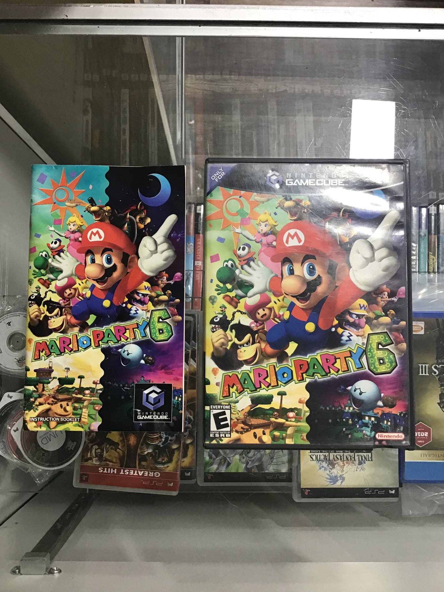 Mario Party 6 Nintendo GameCube Case and Manual ONLY