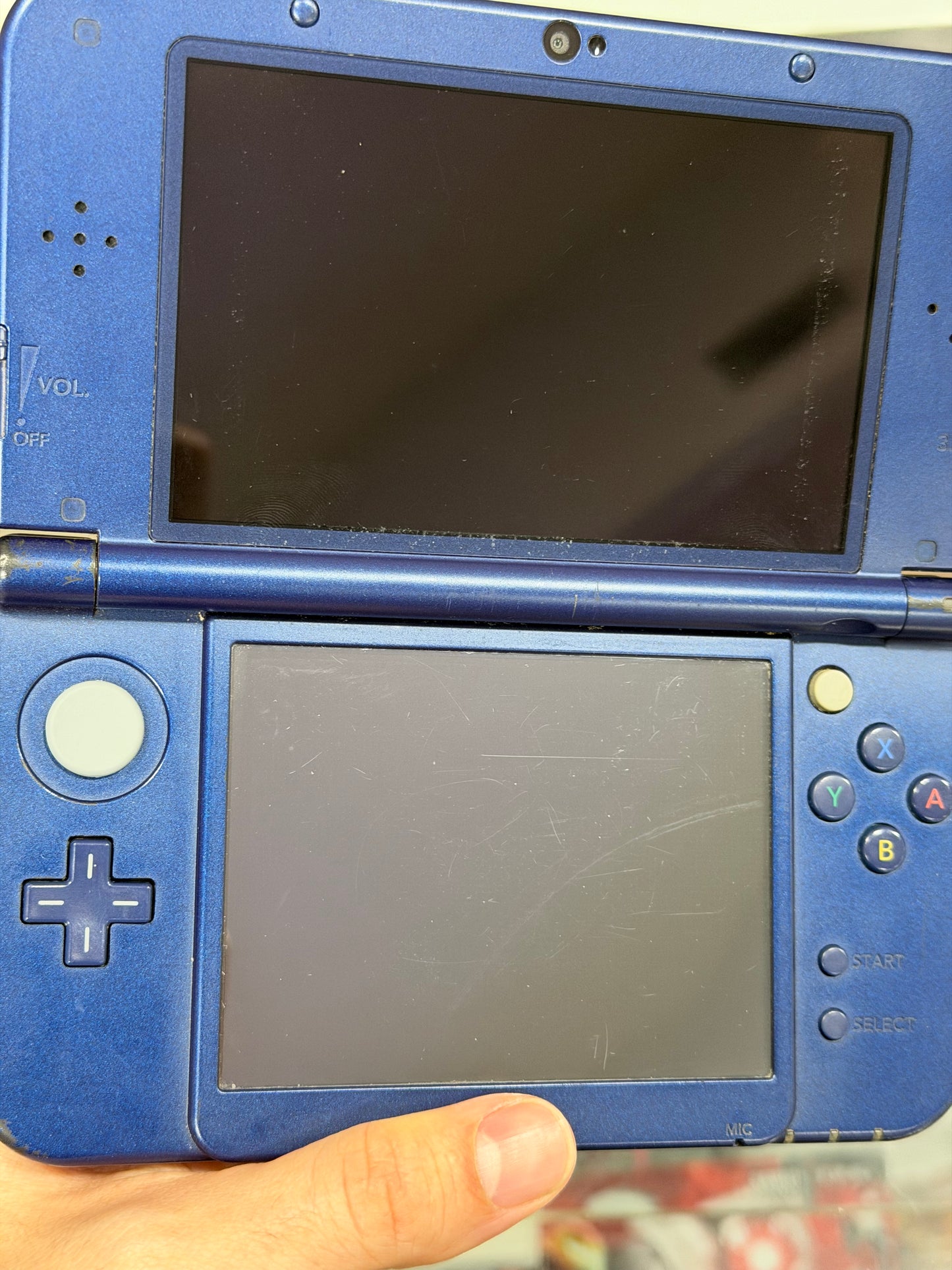 “New” Nintendo 3DS LL Metallic Blue (US Region) with Charger