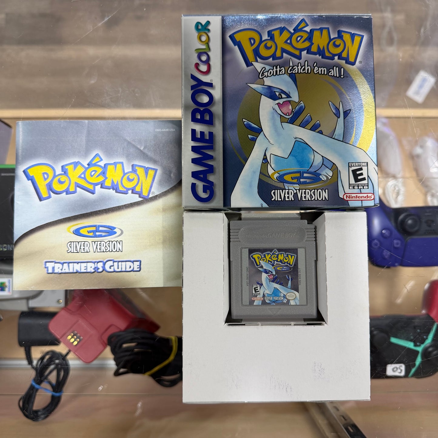 Pokémon Silver (Authentic) Nintendo Gameboy Color with Box Protector