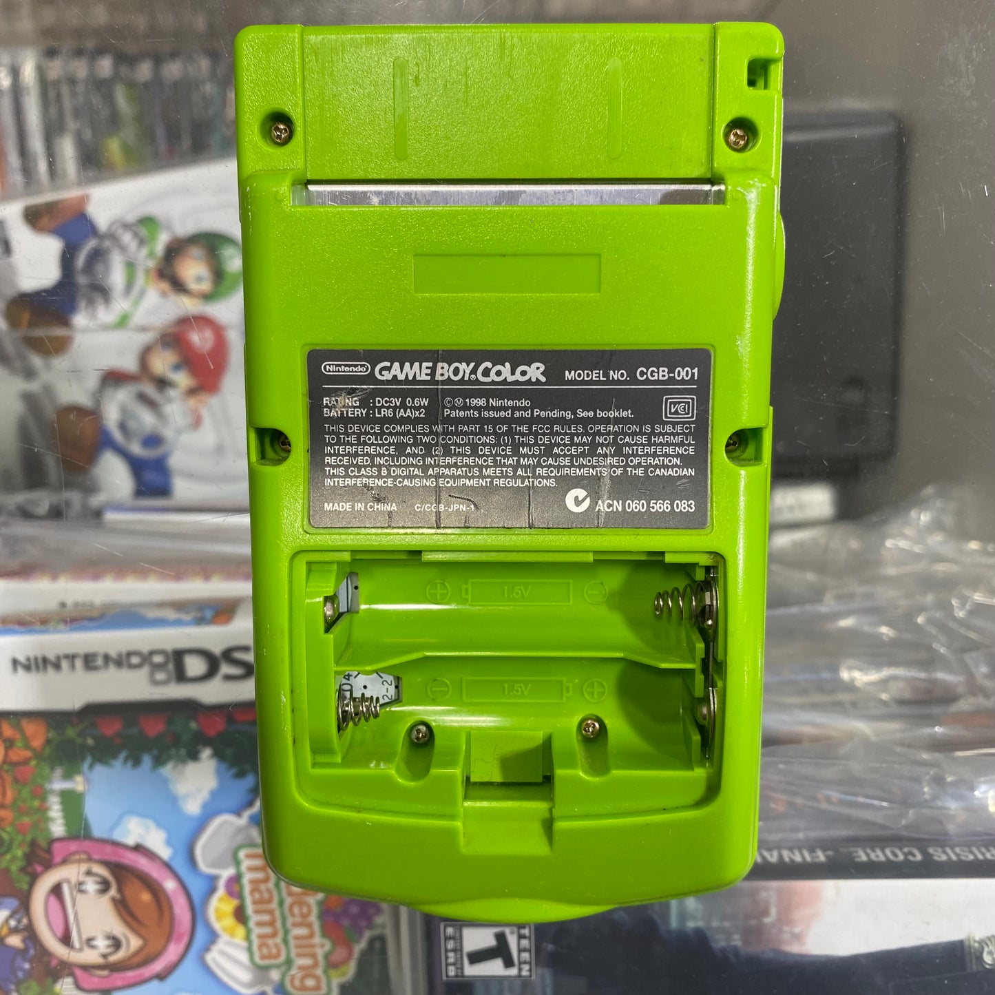 Green Nintendo Gameboy Color (No Back Cover)