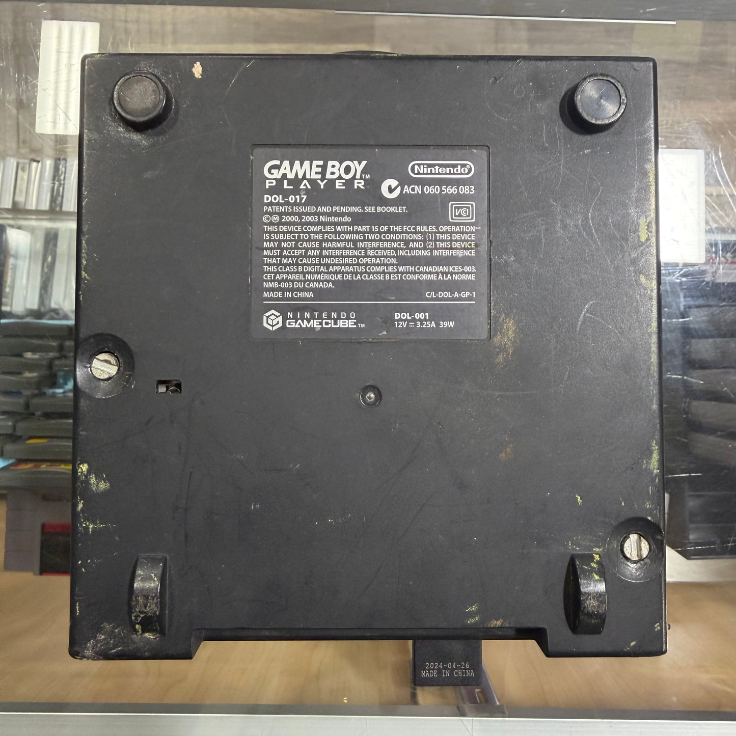 Indigo GameCube with Gameboy Player (all cables and controller included) (Swiss)