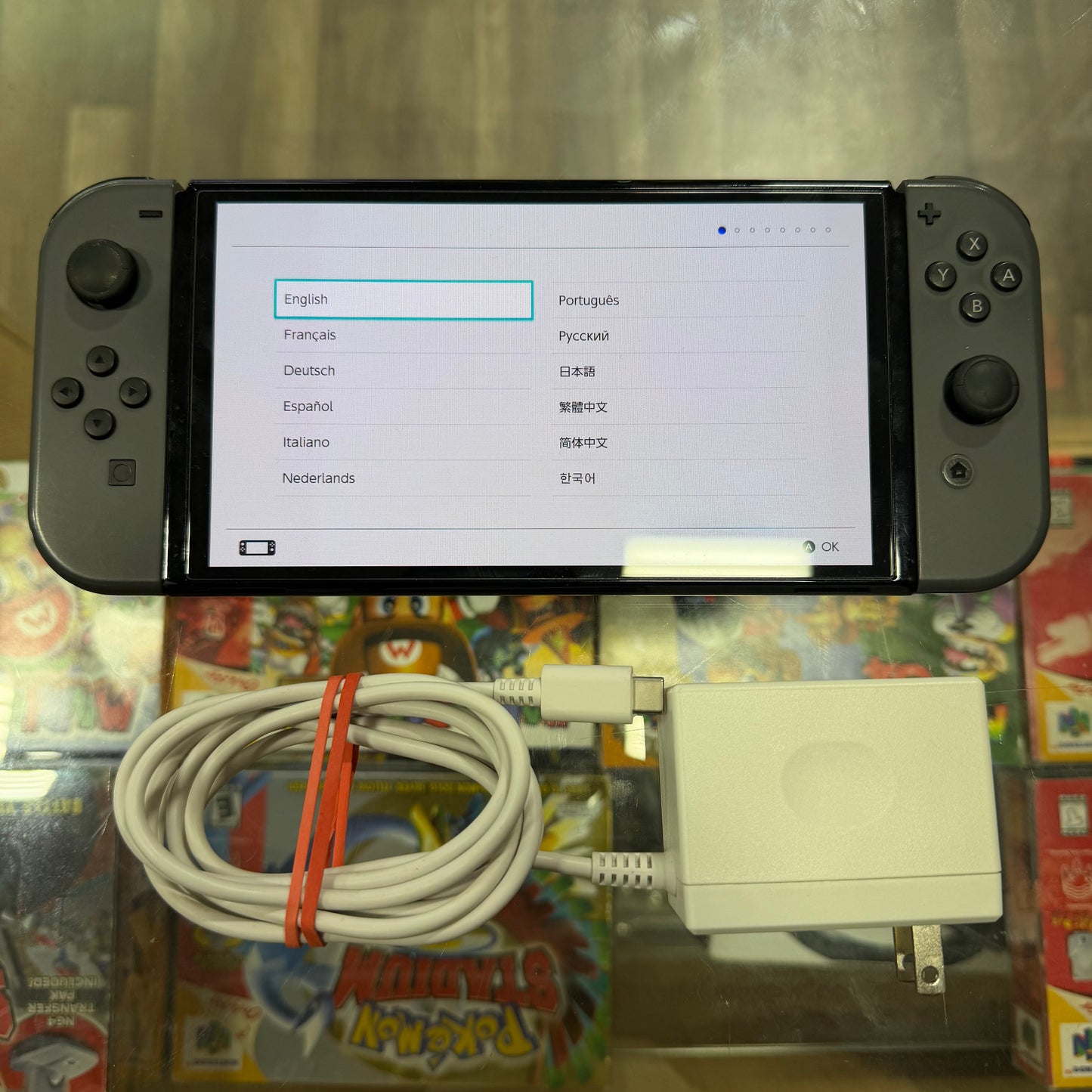 Nintendo Switch OLED (Charger included) (NO DOCK)