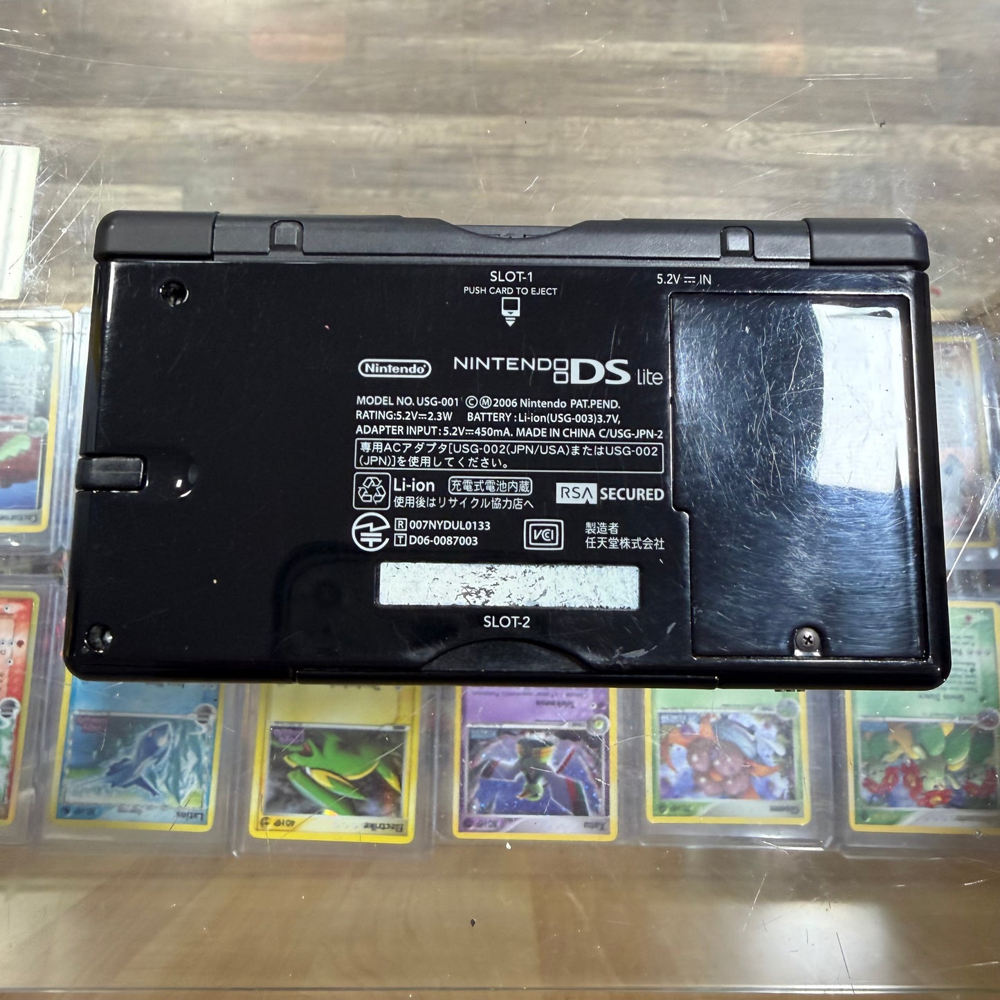 Black Nintendo DS Lite Handheld System with Charger