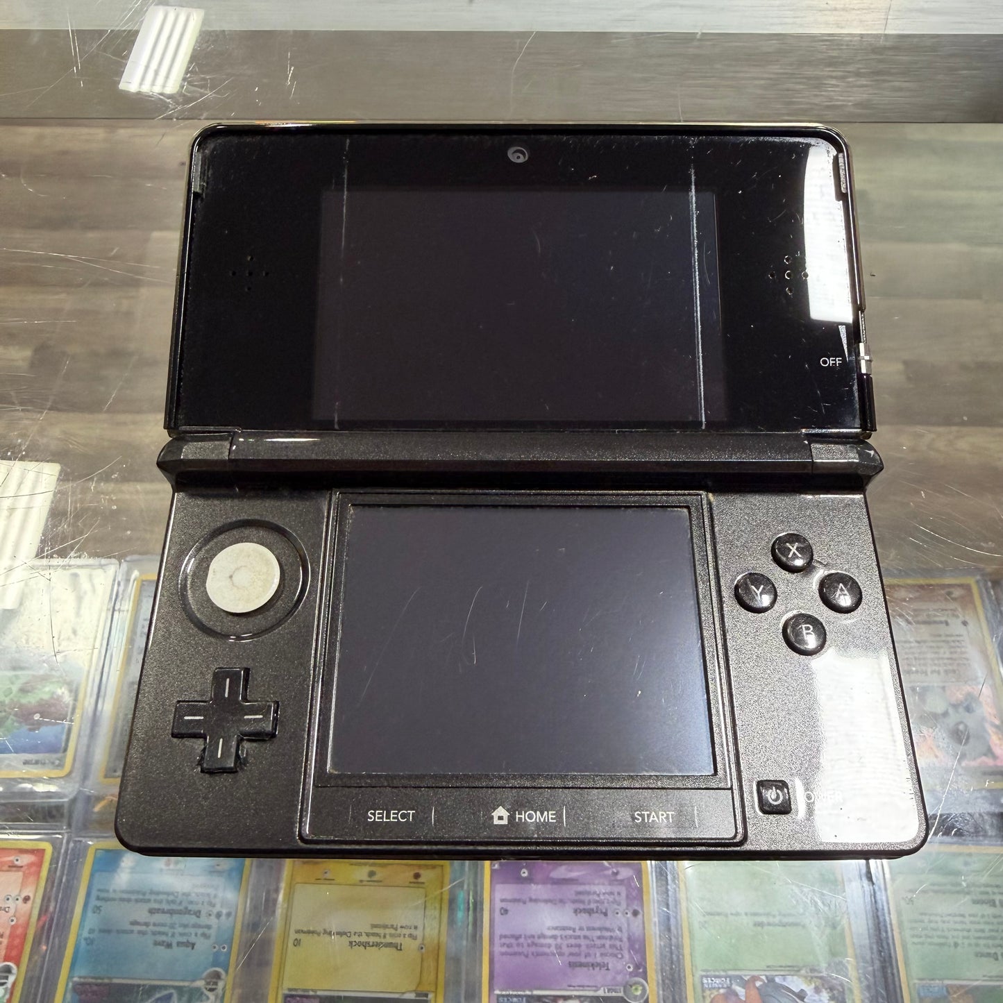 Nintendo 3DS Cosmo Black Nintendo 3DS system handheld (Charger included)