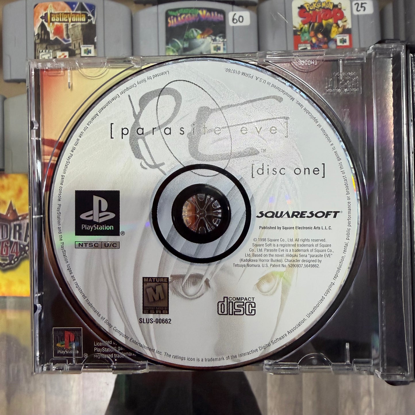Parasite Eve Playstation 1 (CIB) (w reg card) (clean disc)