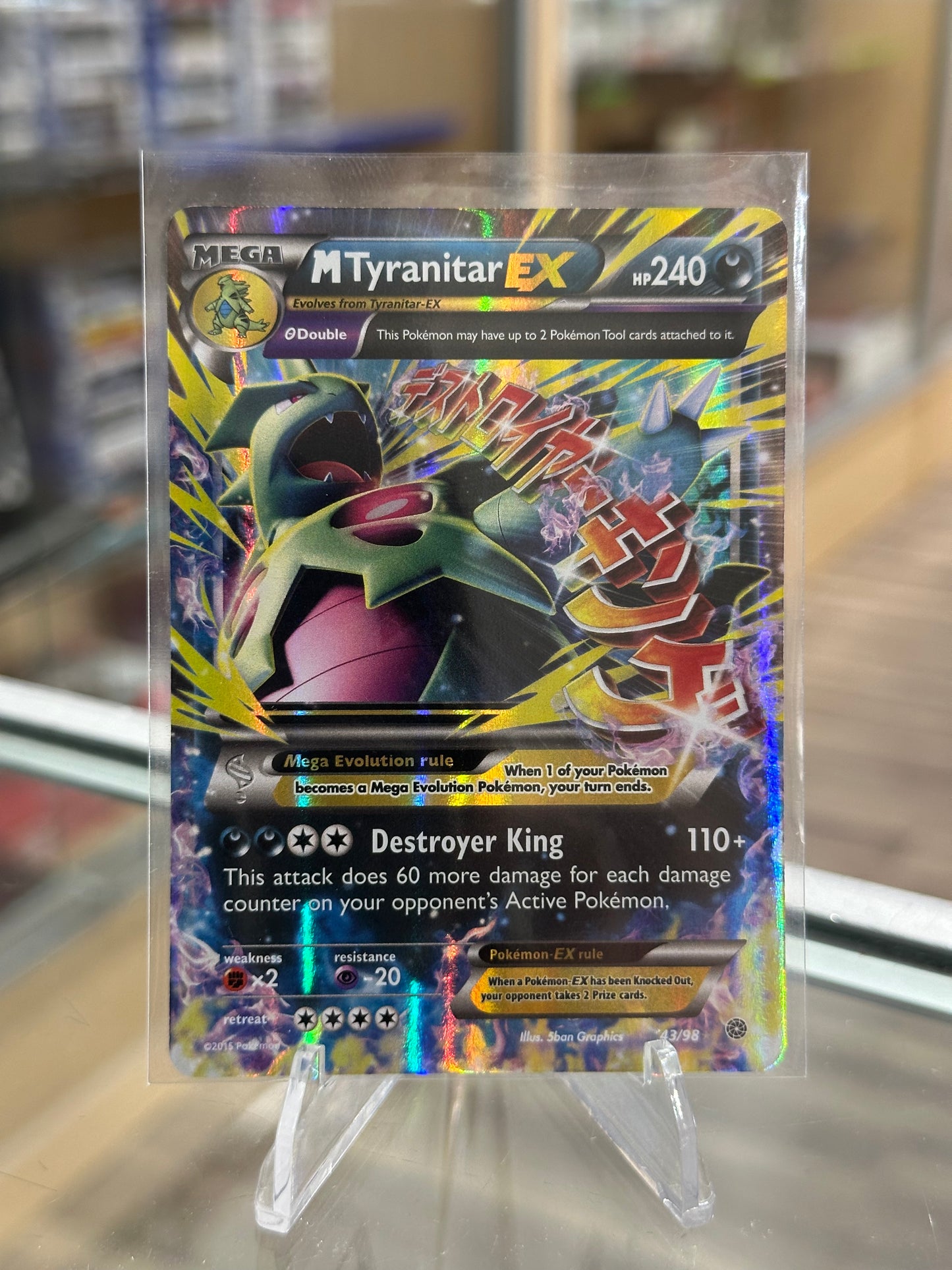 M Tyranitar EX - XY - Ancient Origins NM