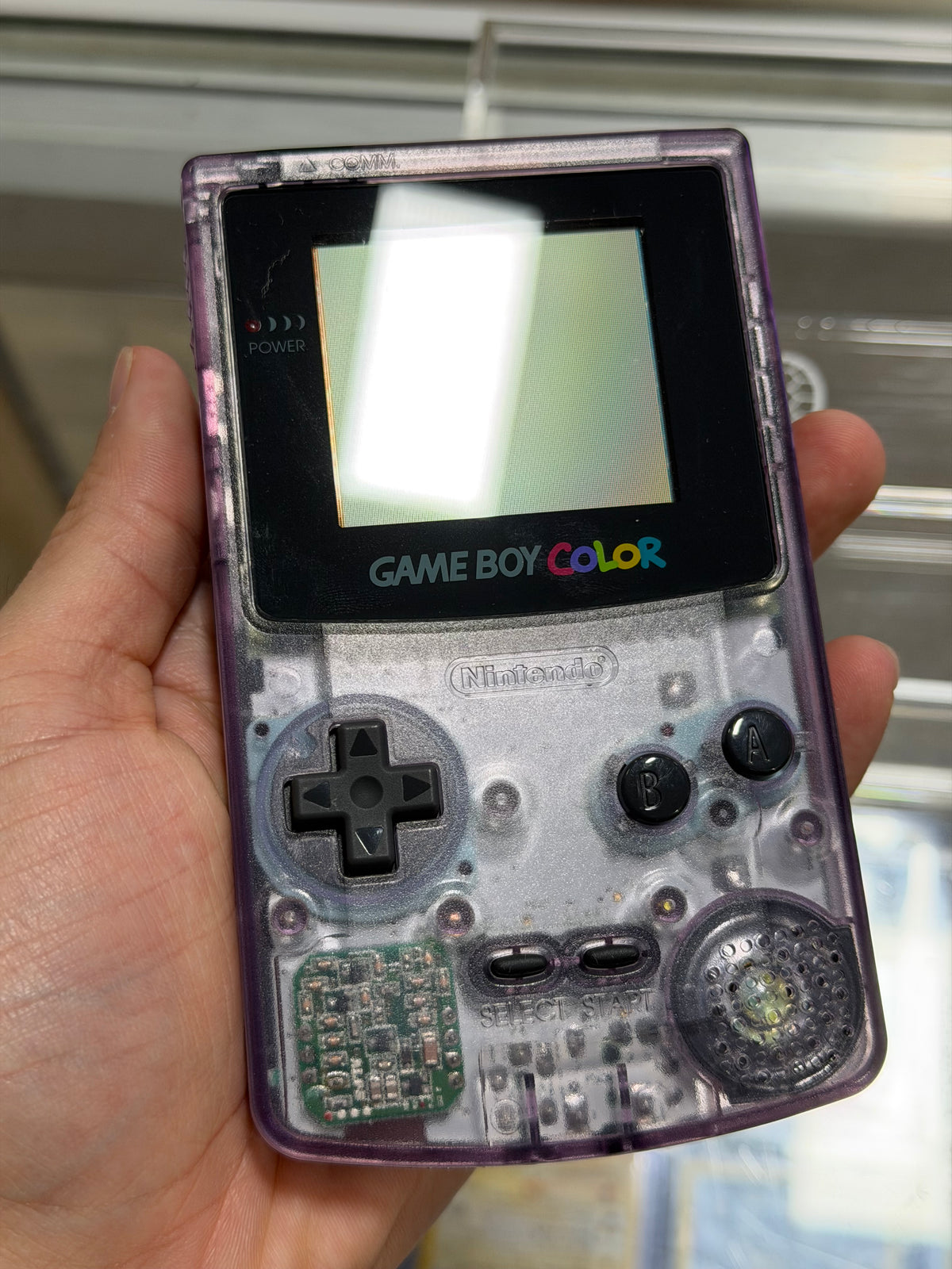 Game Boy Color Atomic Purple CIB Excellent Conditiom