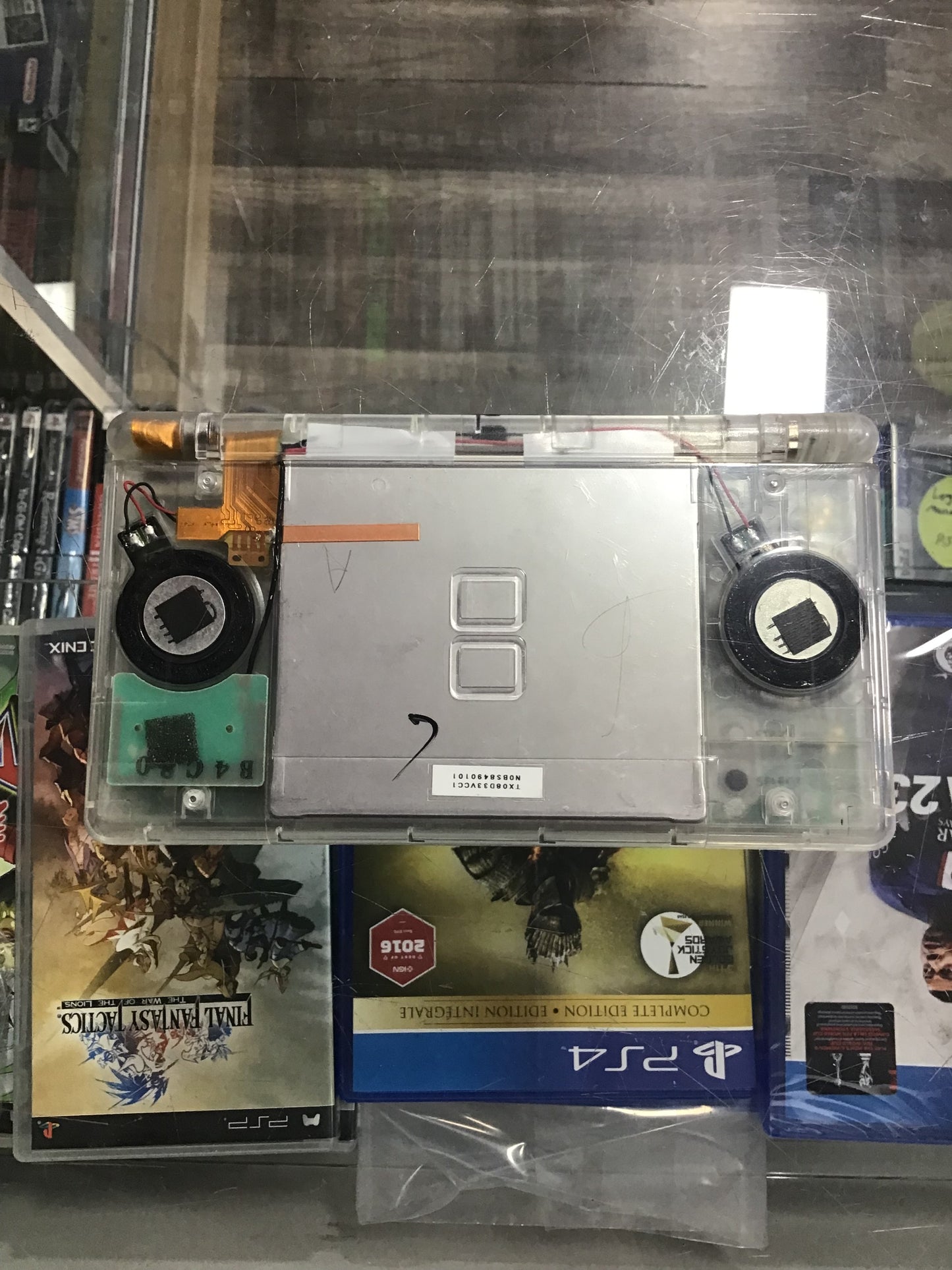 Custom Transparent Nintendo DS Lite Handheld System w/ Charger