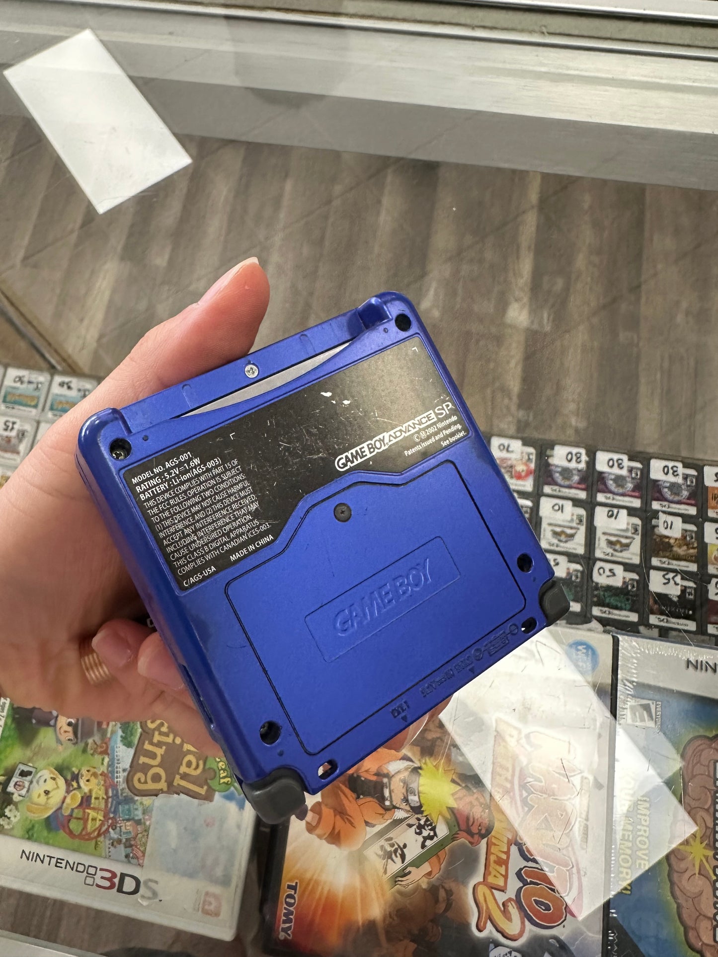 Nintendo Gameboy Advance SP Blue AGS 001