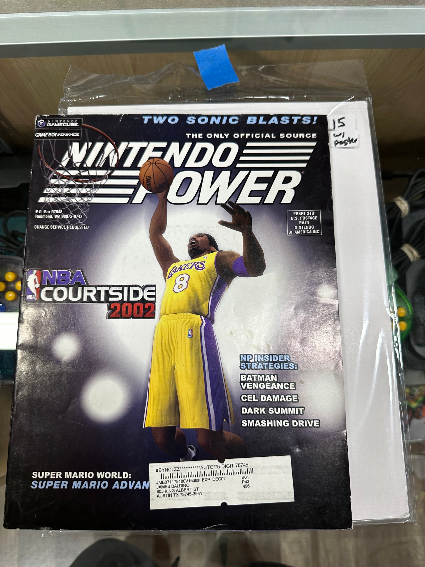 Nintendo Power Vol 153 with Sonic Adventure 2 Poster
