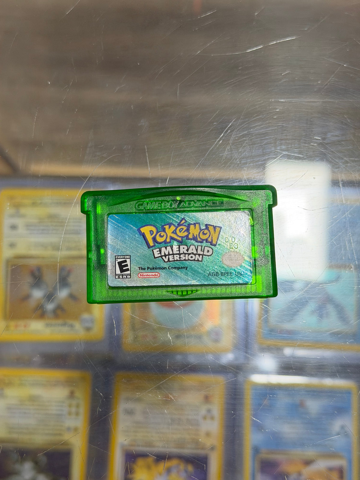 Pokemon Emerald Gameboy Advance Excellent Label Dry Battery