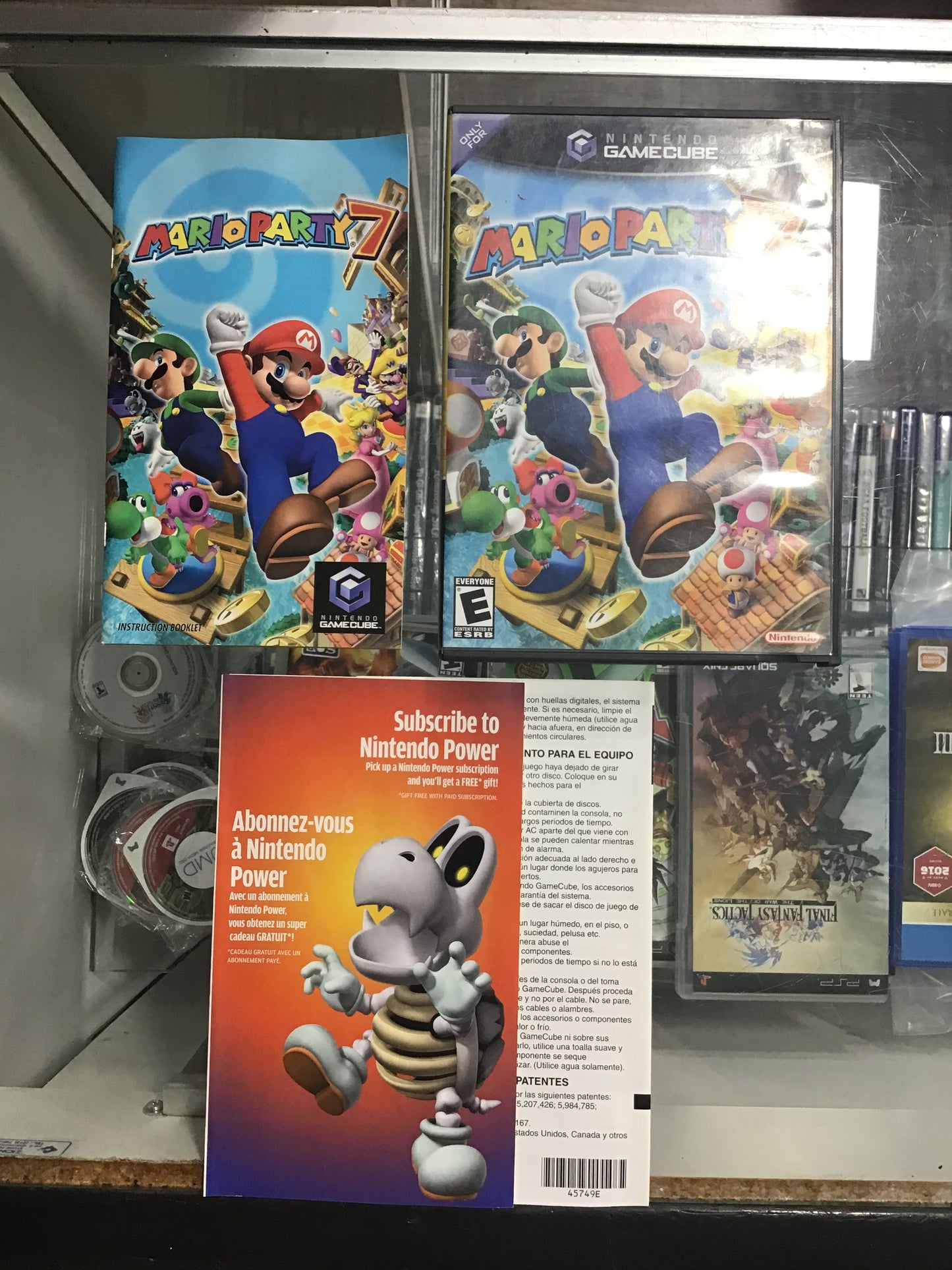 Mario Party 7 Nintendo GameCube Case and Manual ONLY