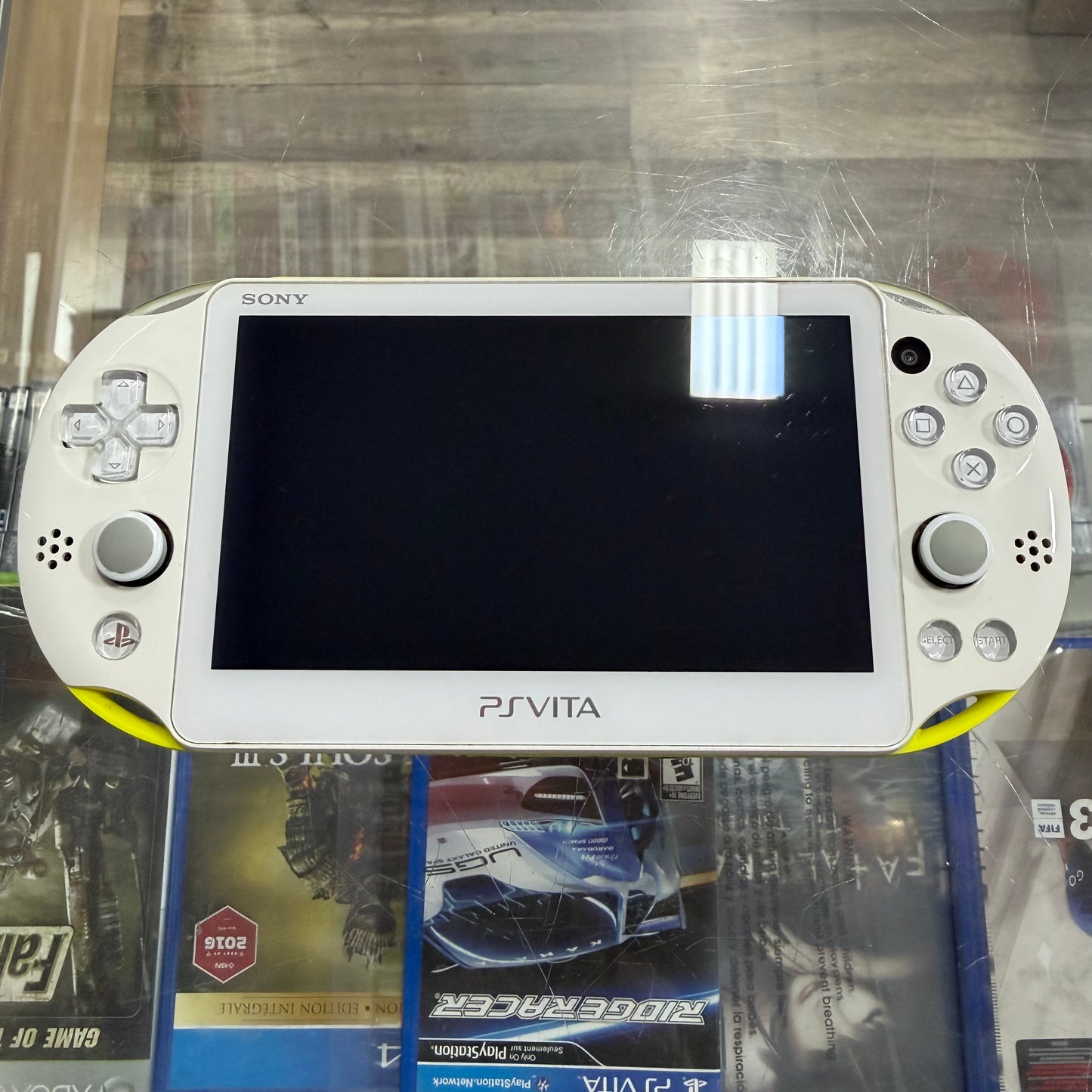 Lime Green Playstation Vita 2000 Handheld System with Charger (JP) (Region Free)