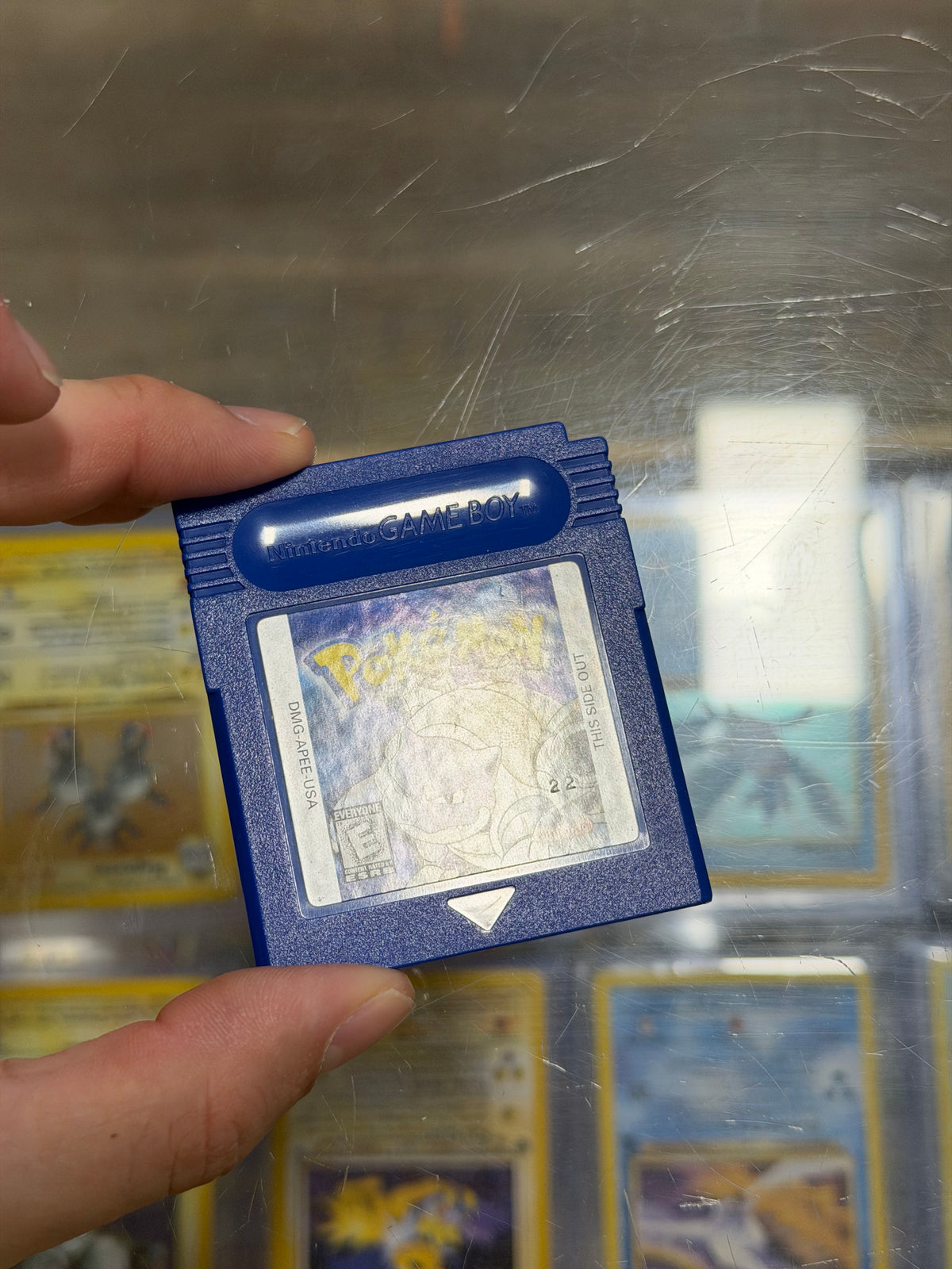 Pokemon Blue Gameboy Excellent Label Dry Battery