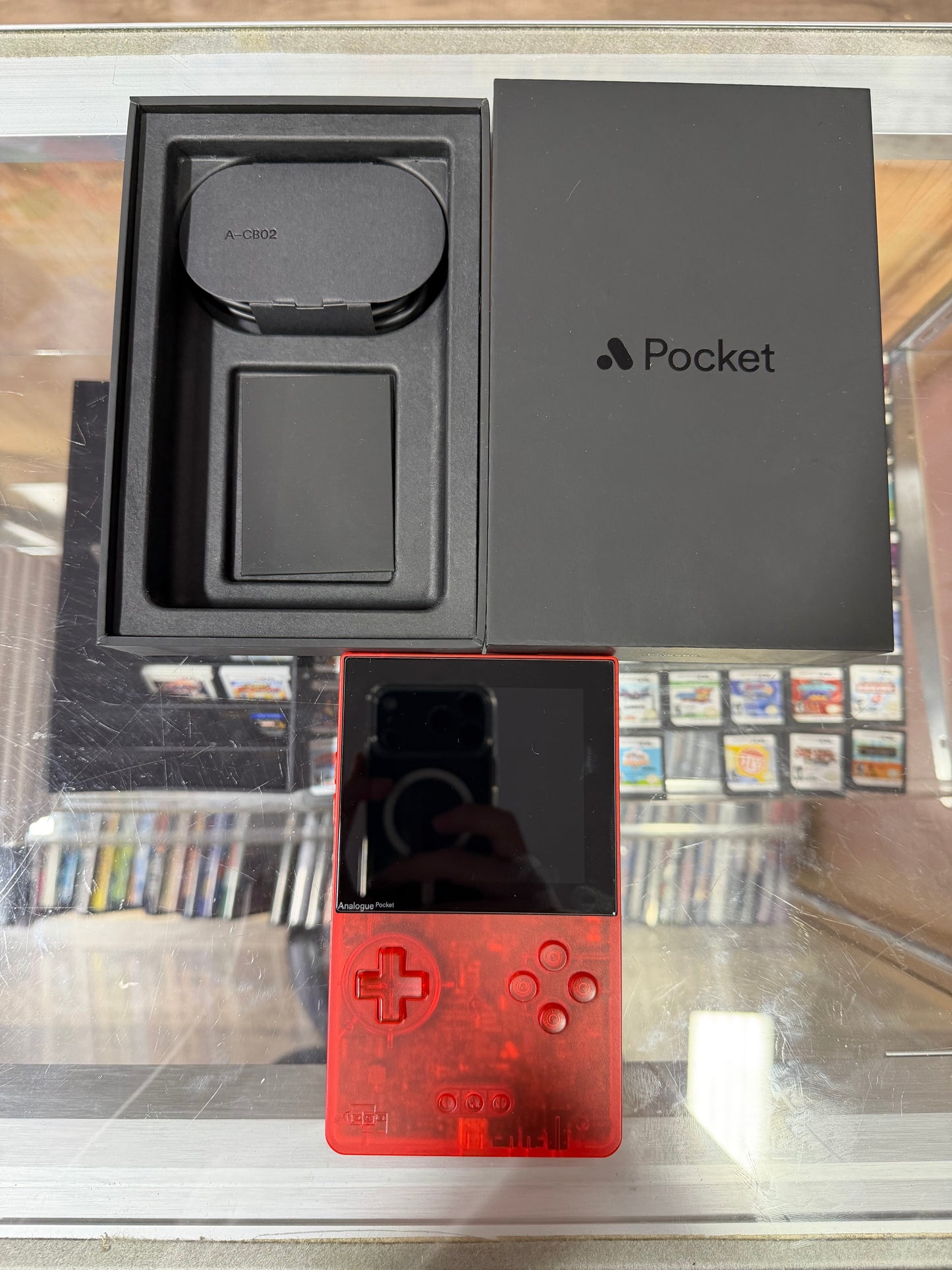 Analogue Pocket Transparent Red System