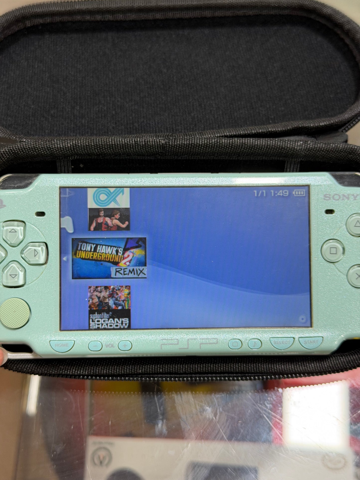 Light Green PSP 2000 with Charger 125