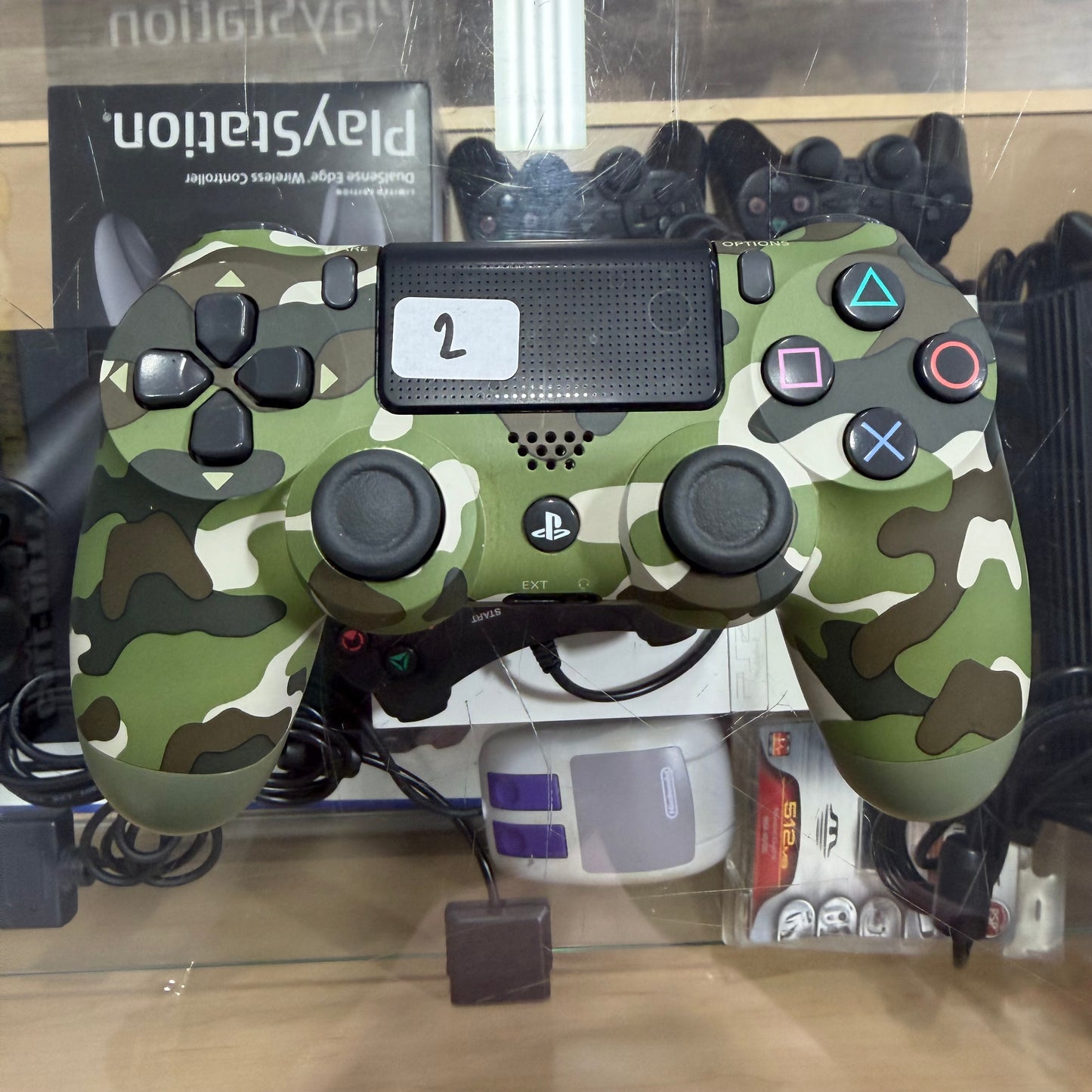 Playstation 4 Dualshock 4 Green Camo Controller ( 2 )