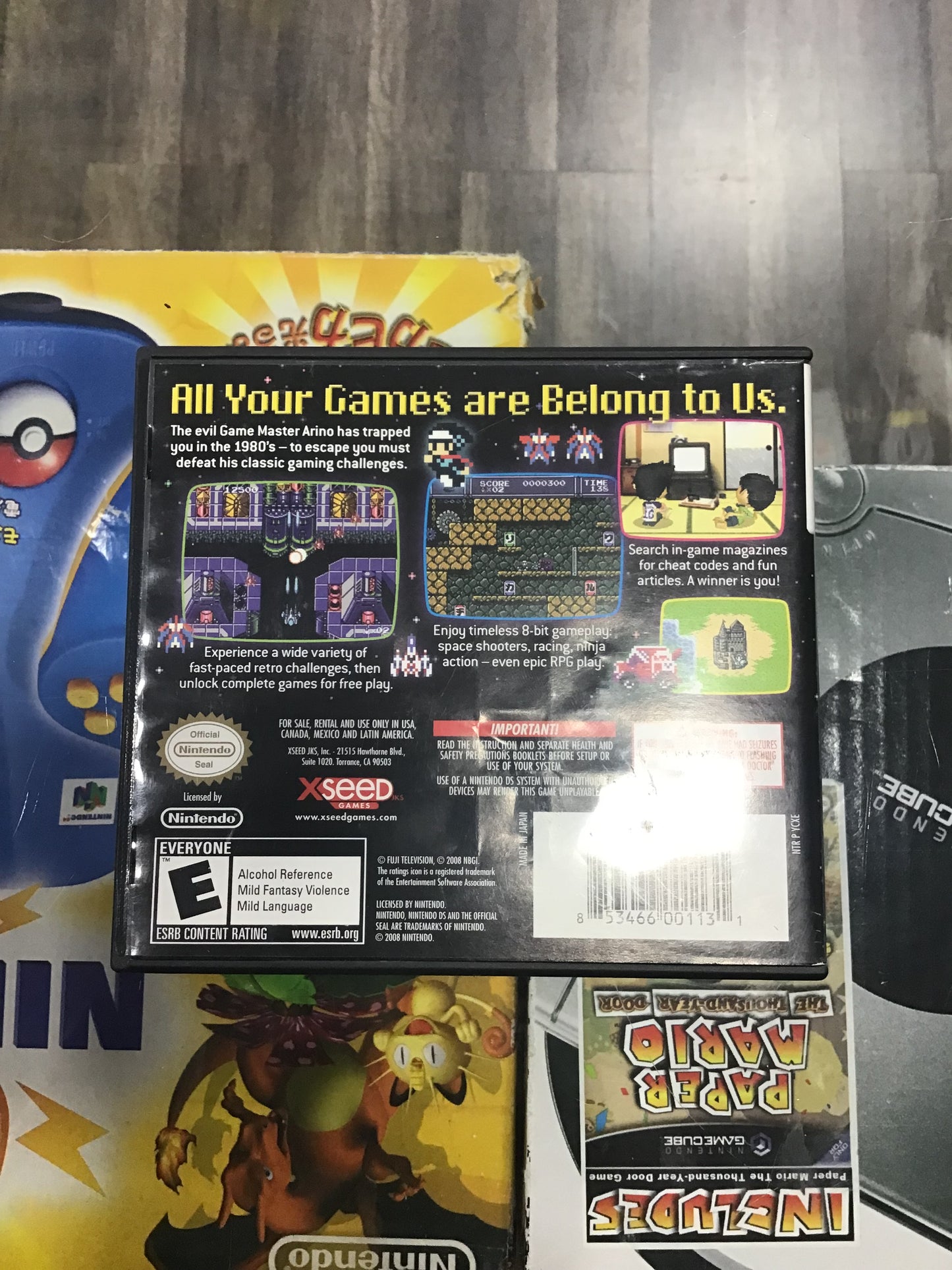 Retro Game Challenge Nintendo DS Case and Manual ONLY