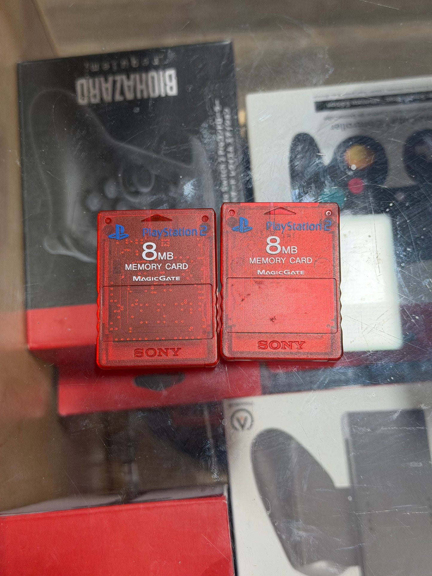 Red PlayStation 2 Memory Card