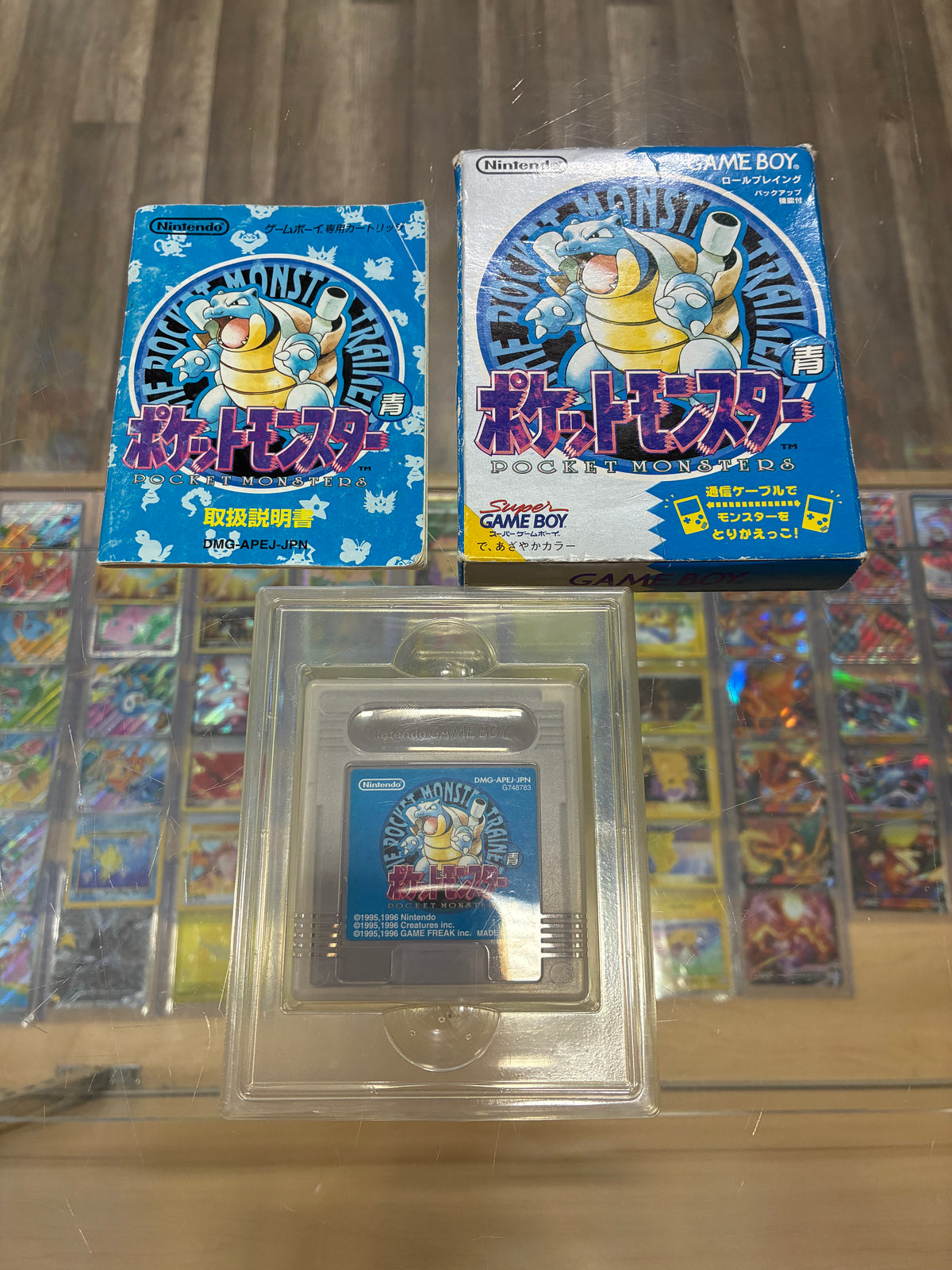 Pokémon Blue JP Nintendo GameBoy [(Authentic)(New Battery)(Saves)]