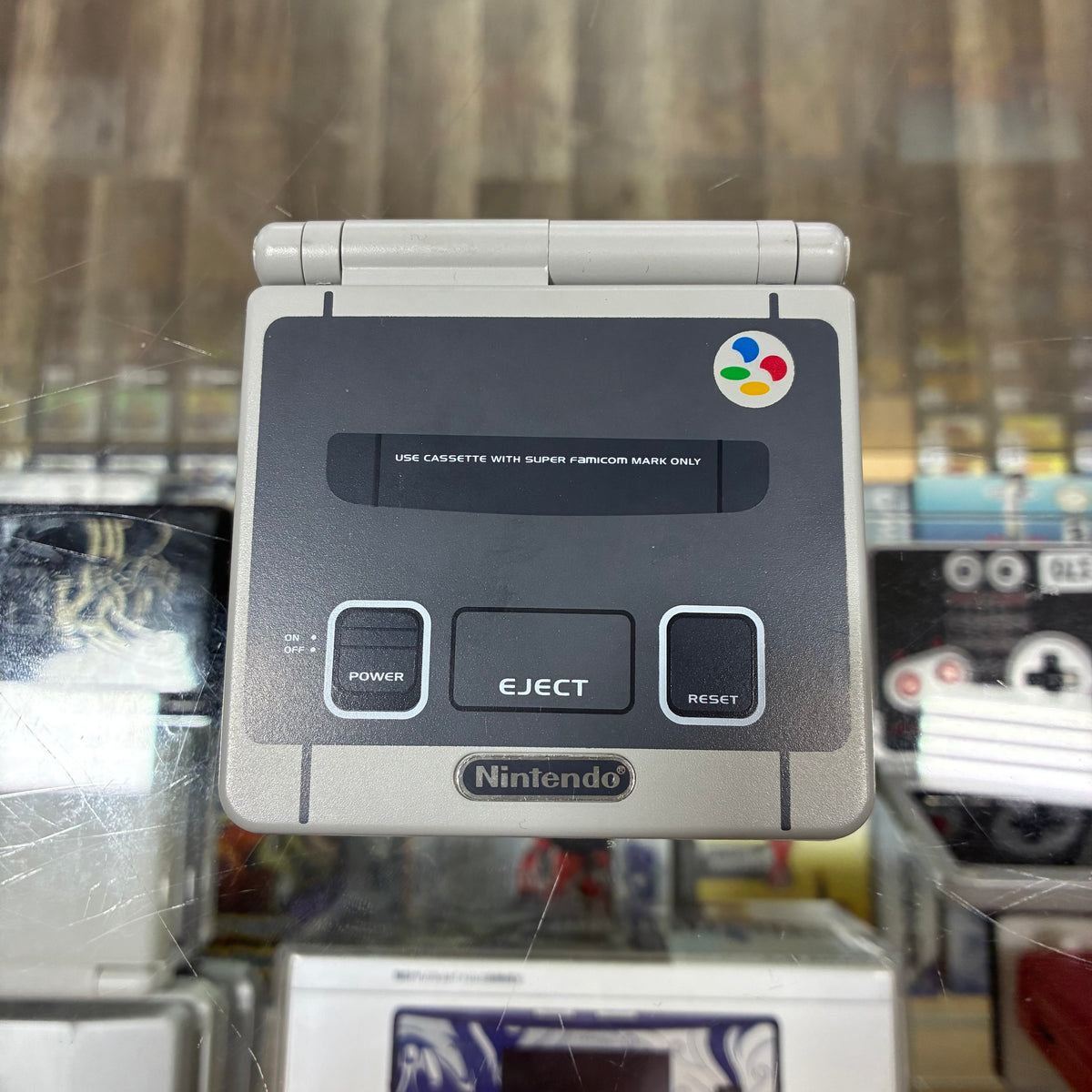 Custom Famicom Shell Nintendo Gameboy Advance SP Handheld System with Brighter Screen (IPS) W/CHARGER