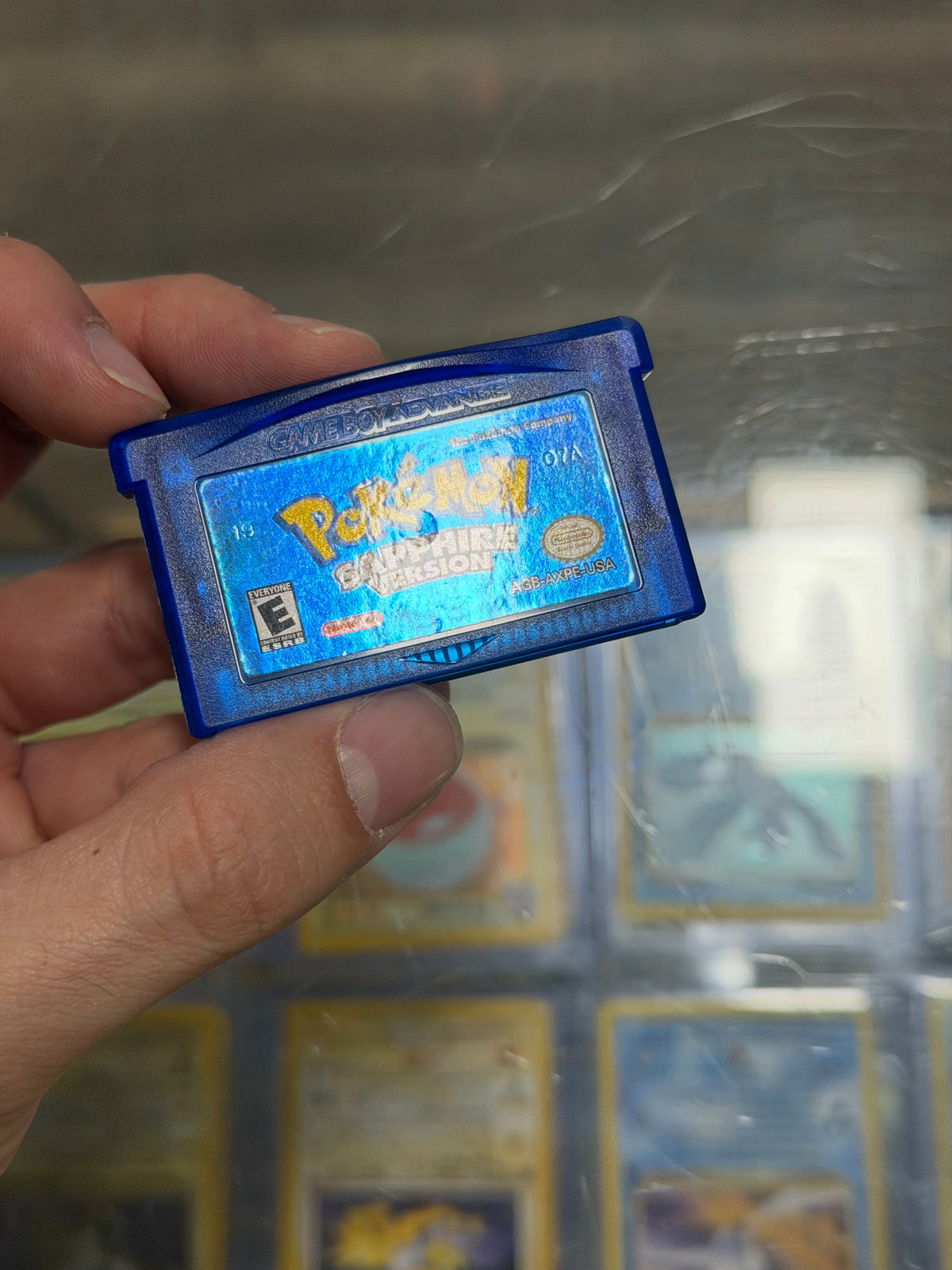 Pokémon Sapphire Gameboy Advance Excellent Label Dry Battery