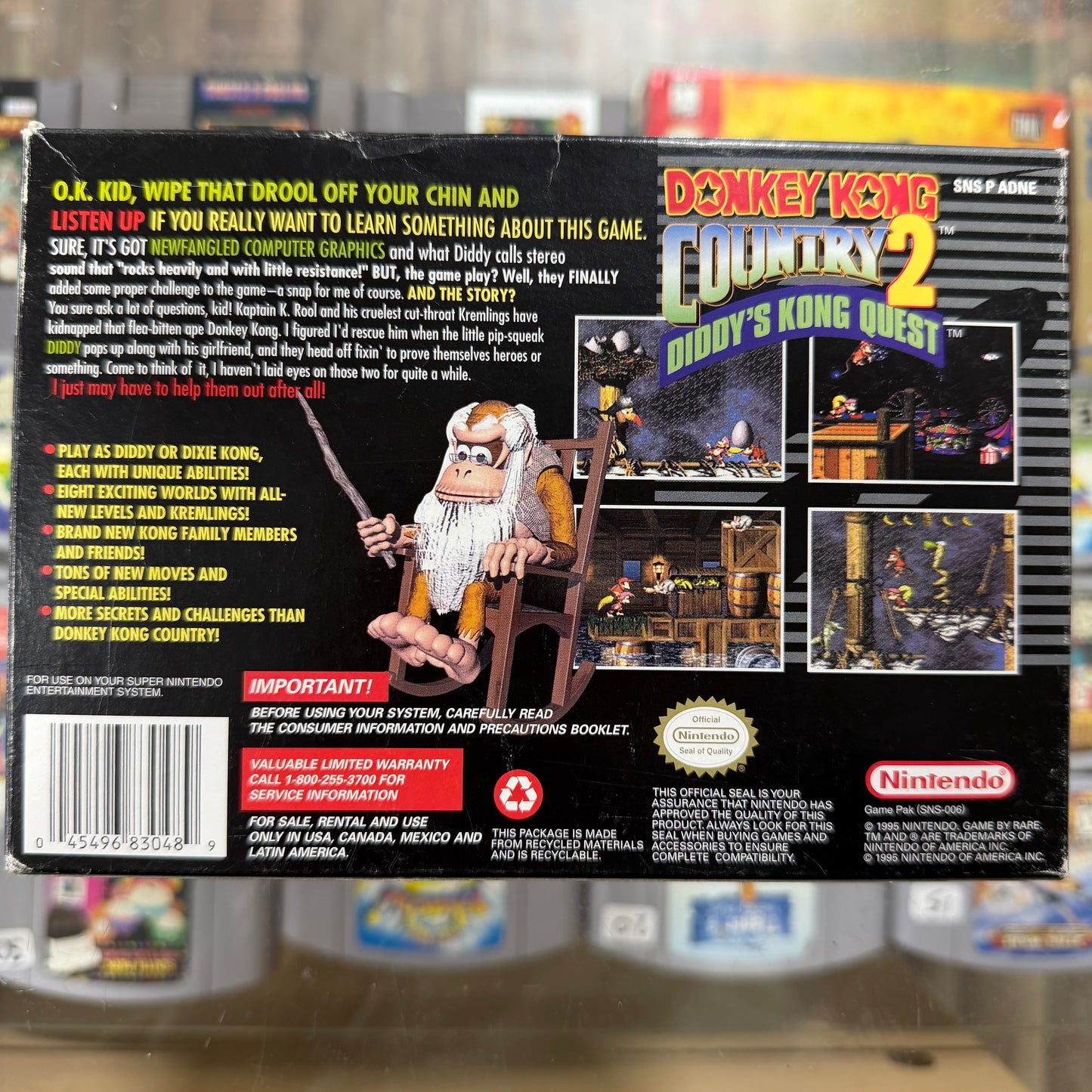 Donkey Kong Country 2 Super Nintendo