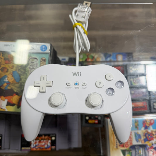 White Wii Classic Controller Pro Wii