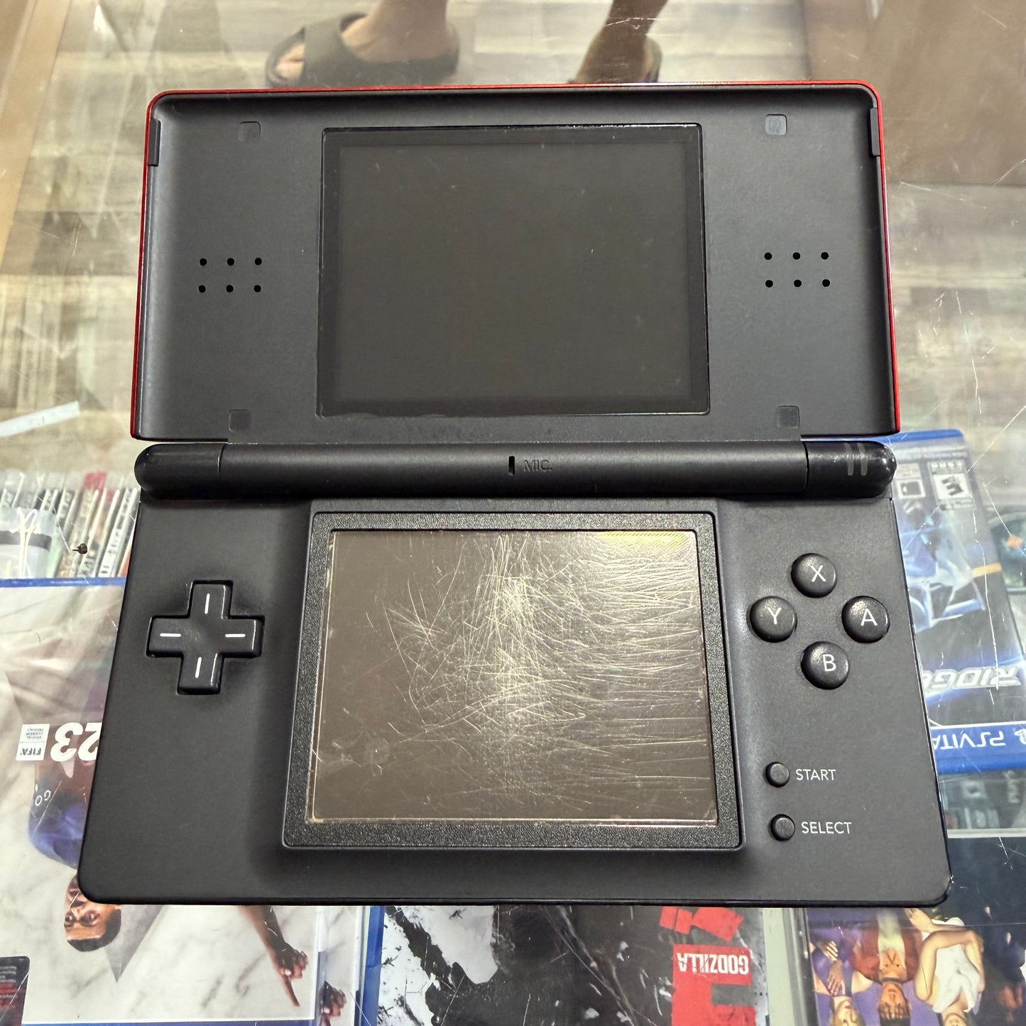 Red Crimson & Black Nintendo DS Lite Nintendo DS (Charger included)