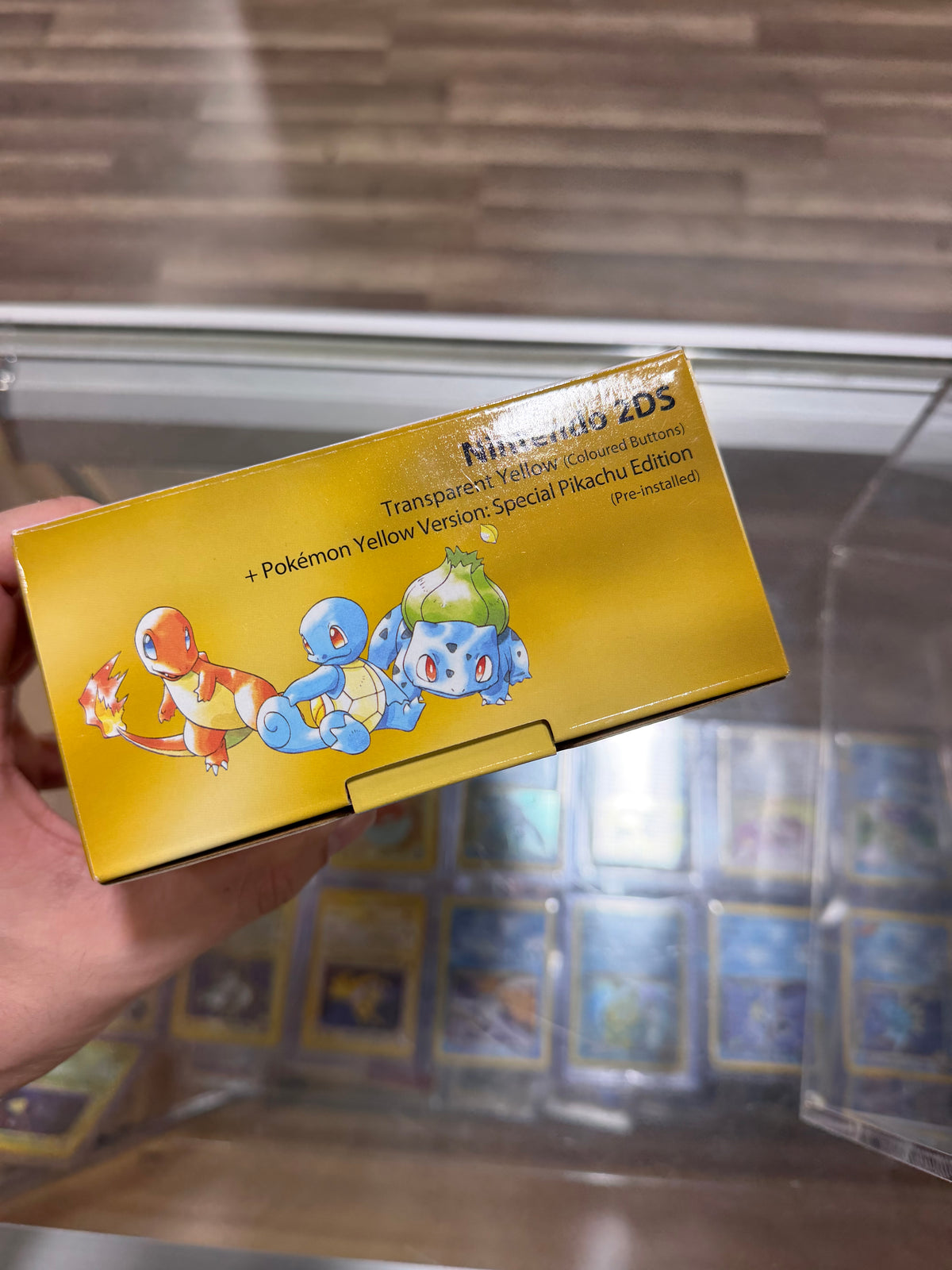 Nintendo 2DS System Pokemon Yellow Edition PAL Nintendo 3DS - Unused Stickers and Acrylic Protector