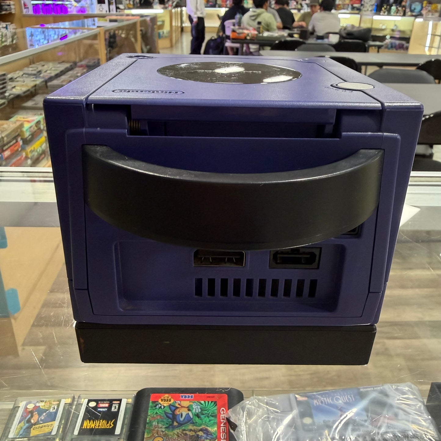 Indigo GameCube with Gameboy Player (all cables and controller included) (Swiss)
