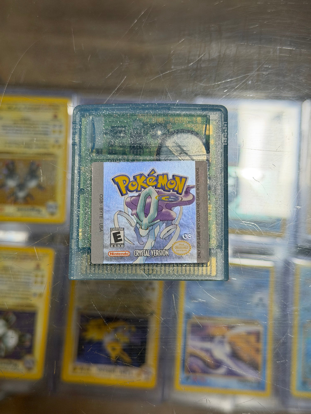 Pokemon Crystal Gameboy Excellent Label Dry Battery